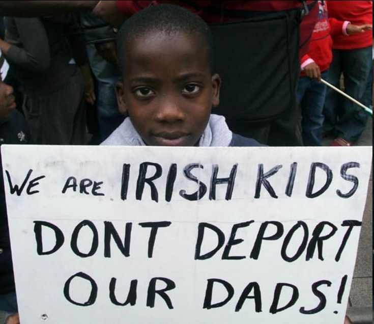 We are Irish children, don't deport our fathers - Ireland, Children, Africans, Migrants, Deportation, Black people, Negative