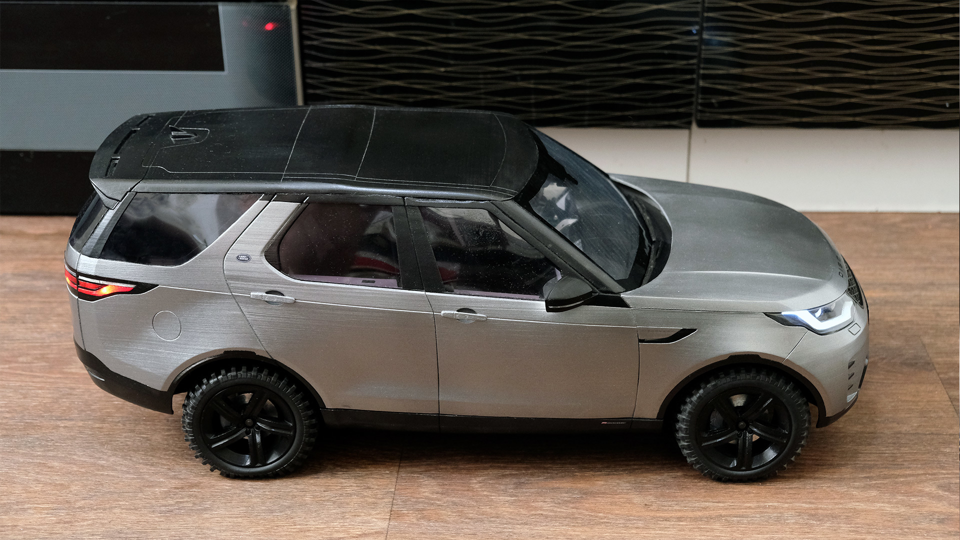 Land Rover Discovery 5 1:8 scale R/C 3D printed model. - My, Discovery, Land rover, Range rover, 3D modeling, 3D печать, 3D, Radio controlled models, Rc Model, Longpost, , Auto