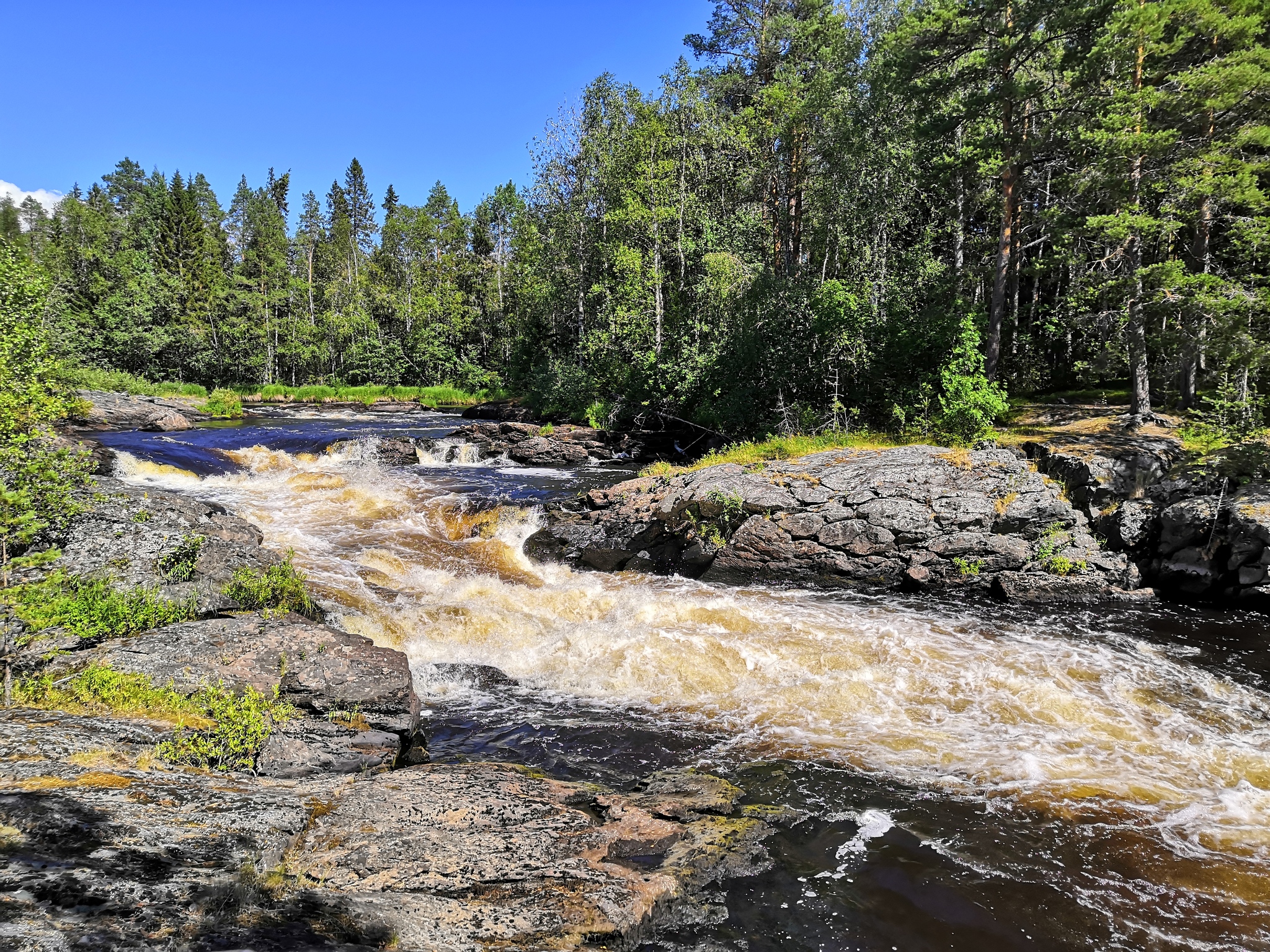 Karelia. Yuma Falls - My, The photo, Nature, Карелия, Longpost