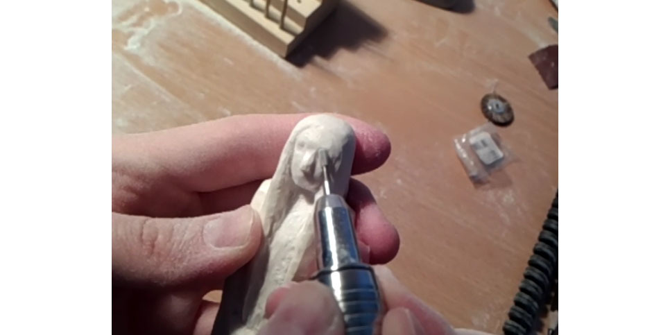 Galadriel from the horn of an elk! - My, Bone carving, Needlework with process, Galadriel, Lord of the Rings, Handmade, With your own hands, Video, Longpost