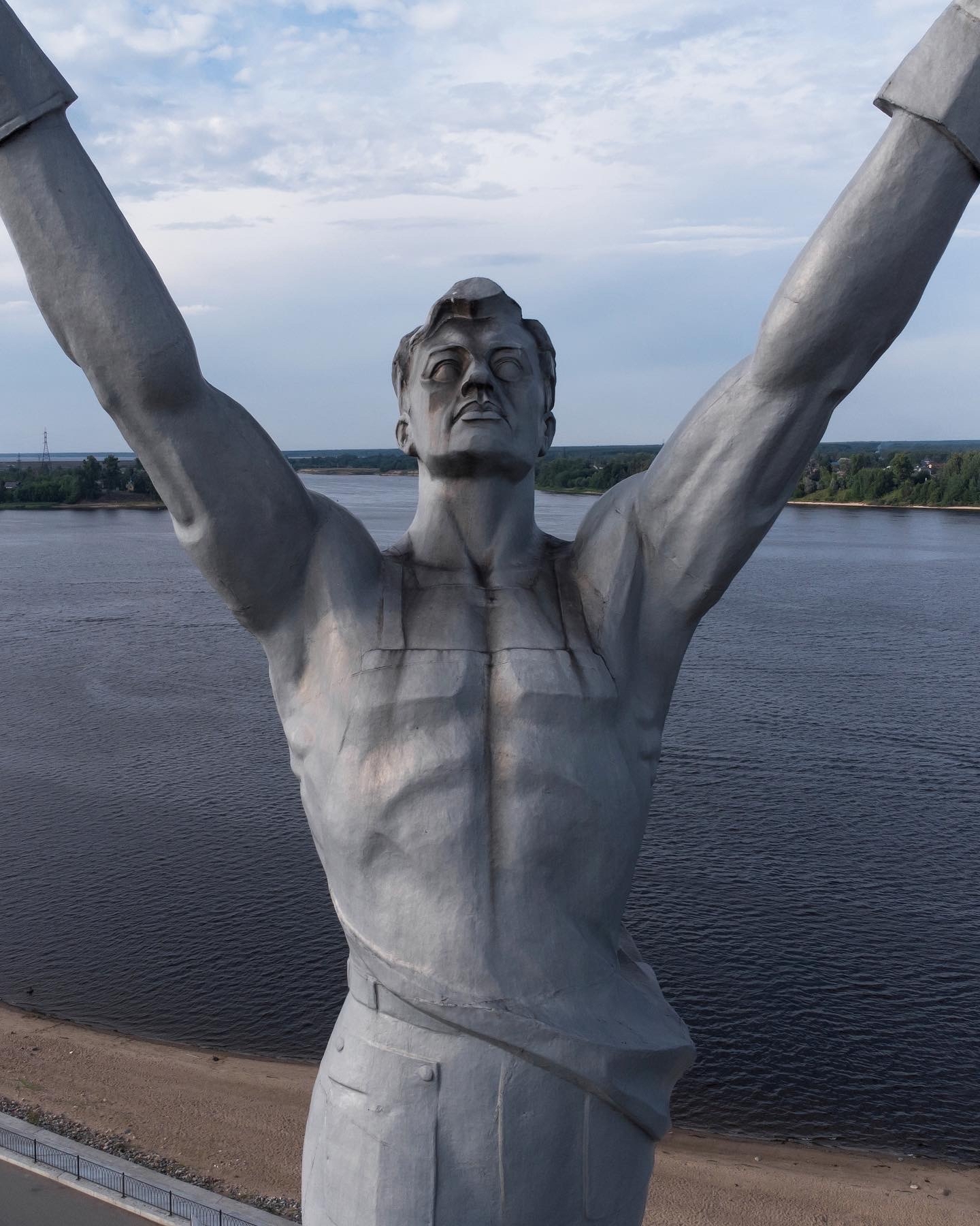 Rybinsk. - My, Rybinsk, Monument, Monument, Drone, Aviation, Longpost