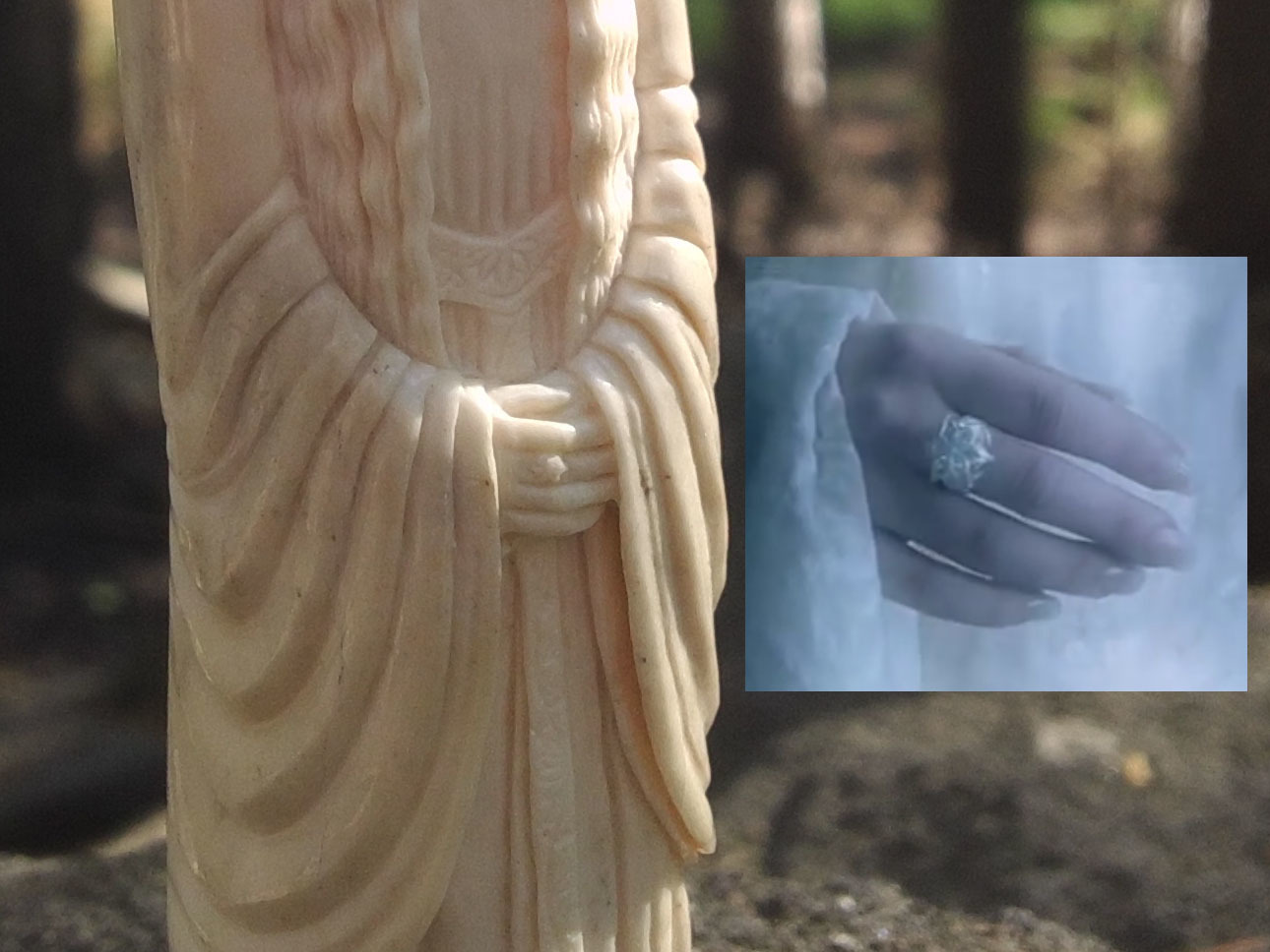 Galadriel from the horn of an elk! - My, Bone carving, Needlework with process, Galadriel, Lord of the Rings, Handmade, With your own hands, Video, Longpost