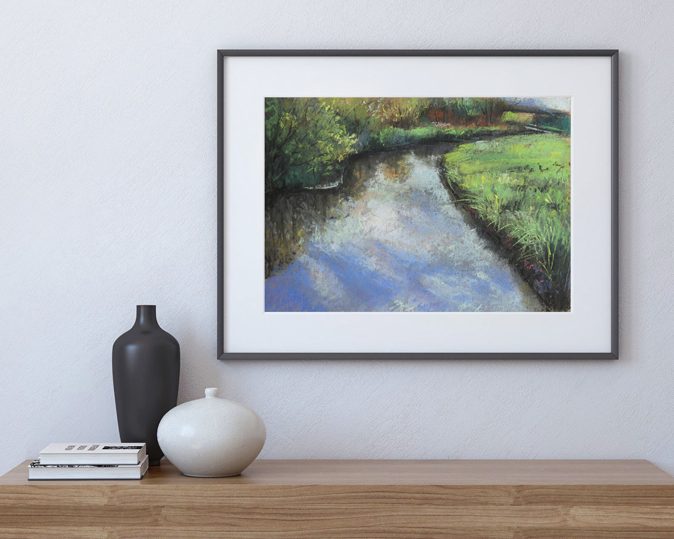 River Okkervil - My, Images, Artist, Painting, Art, Drawing, Art, Landscape, Painting, , Graphics, Creation, Nature, Summer, Presents, Color, River, Pastel, Pencil drawing, Saint Petersburg, Okkerville