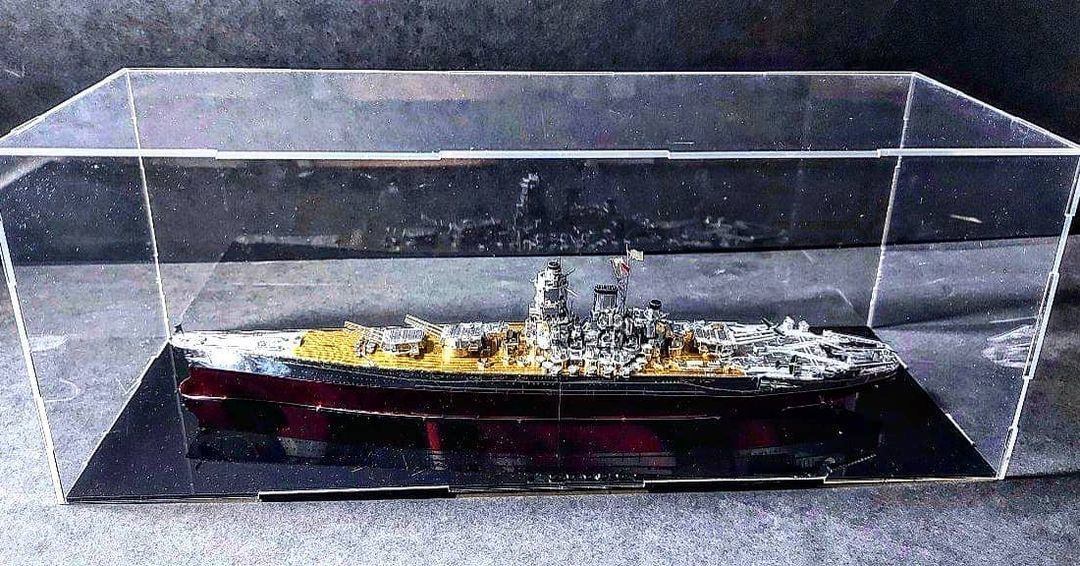 New metal model. Yamato part 2 scale 1:900 - My, Metal, Metal, Hobby, Relaxation, Rukozhop, Ship, Battleship Yamato, Yamato, , Crooked hands, Longpost