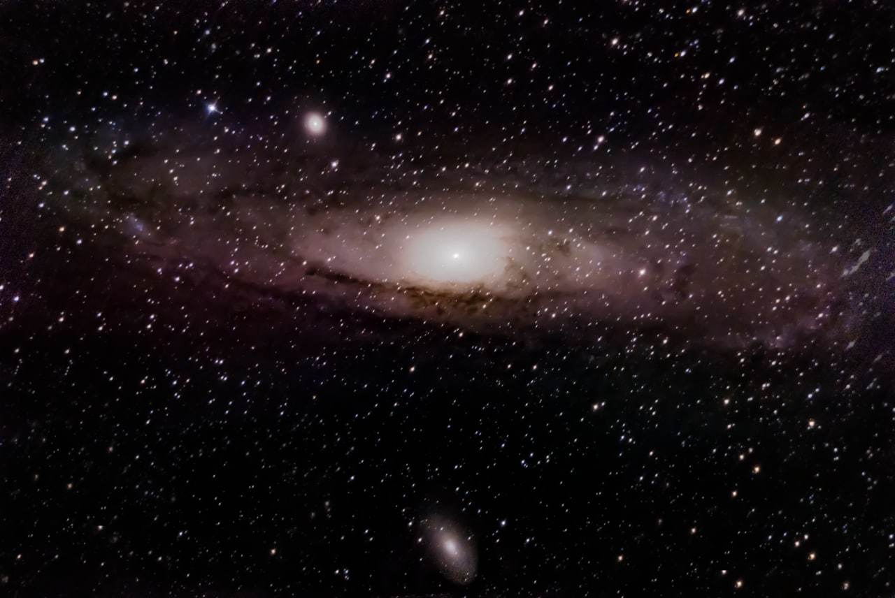 My third Andromeda - My, Andromeda Nebula, Galaxy, Astrophoto