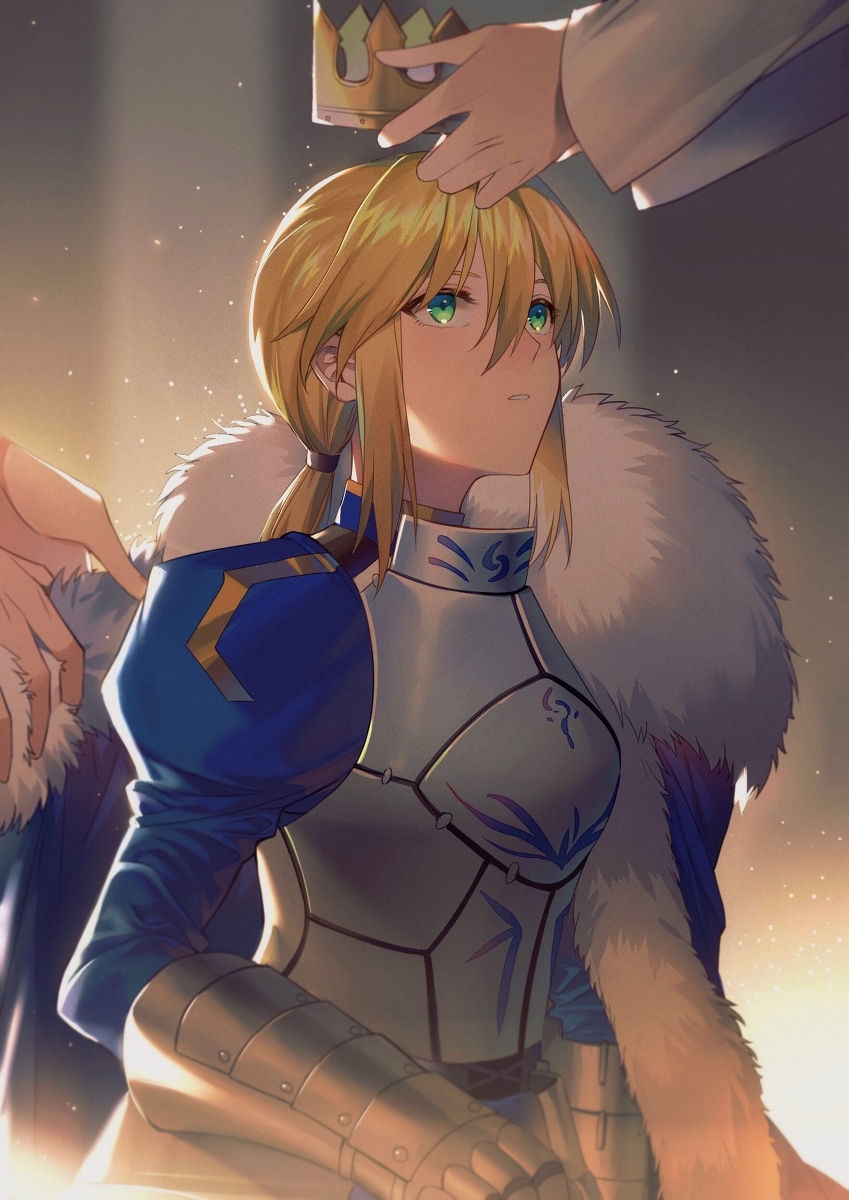 Да здравствует король! - Anime Art, Аниме, Fate Grand Order, Artoria Pendragon, Artoria pendragon lancer, Длиннопост, Fate