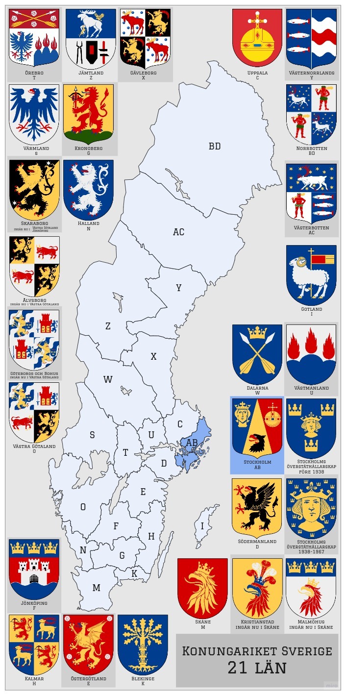Административное деление Швеции. Регионы | Пикабу