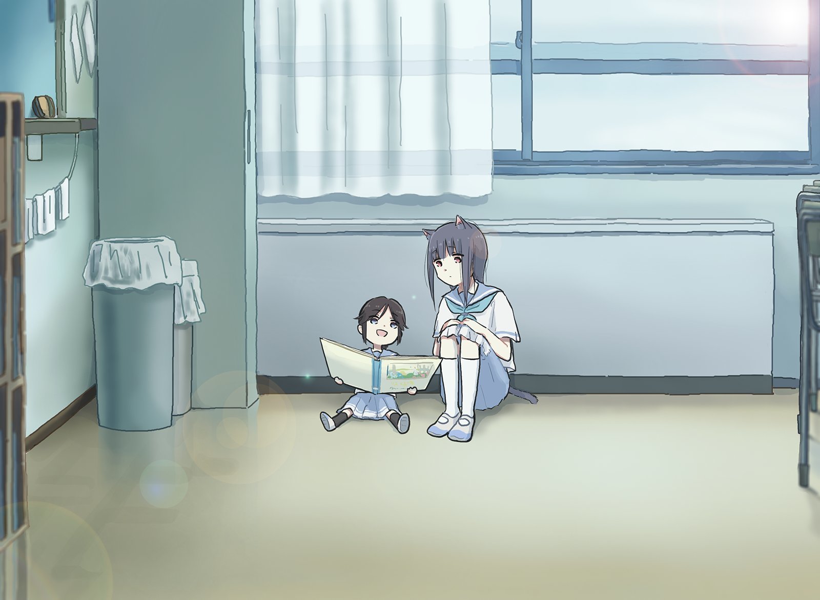 Daily life with a cat girl 4 - Anime, Anime art, Lyytoaoitori, Nozomi Kasaki, Mizore Yoroizuka, Neko, Animal ears, Comics, , Hibike! Euphonium, Yoshikawa yuuko, Natsuki Nakagawa, Liz and the Blue Bird, Longpost, Kousaka reina, Kumiko oumae, Asuka Tanaka, Nakaseko kaori, Ririka Kenzaki, Kanade Hisaishi