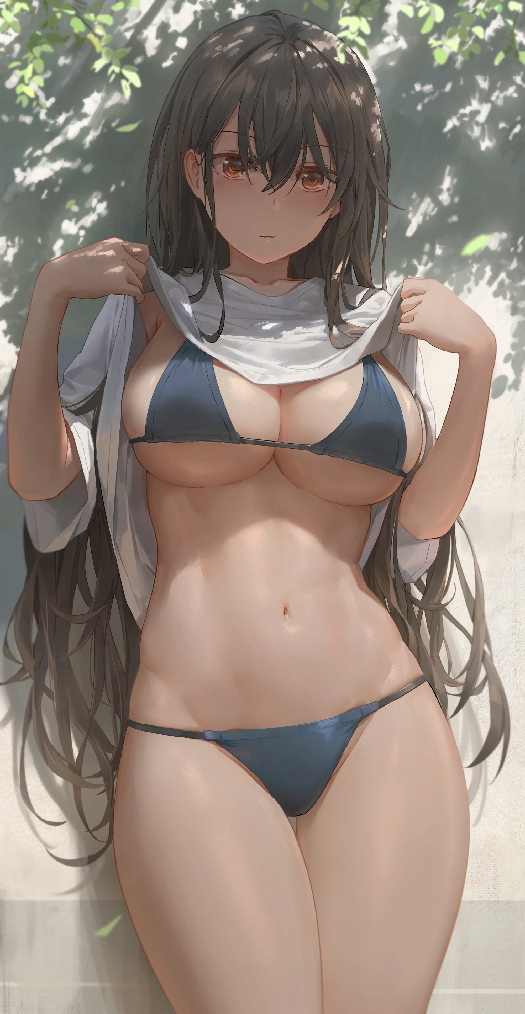 Summer - NSFW, Anime art, Anime original, Anime, Yohan1754, Swimsuit, Bikini, Boobs