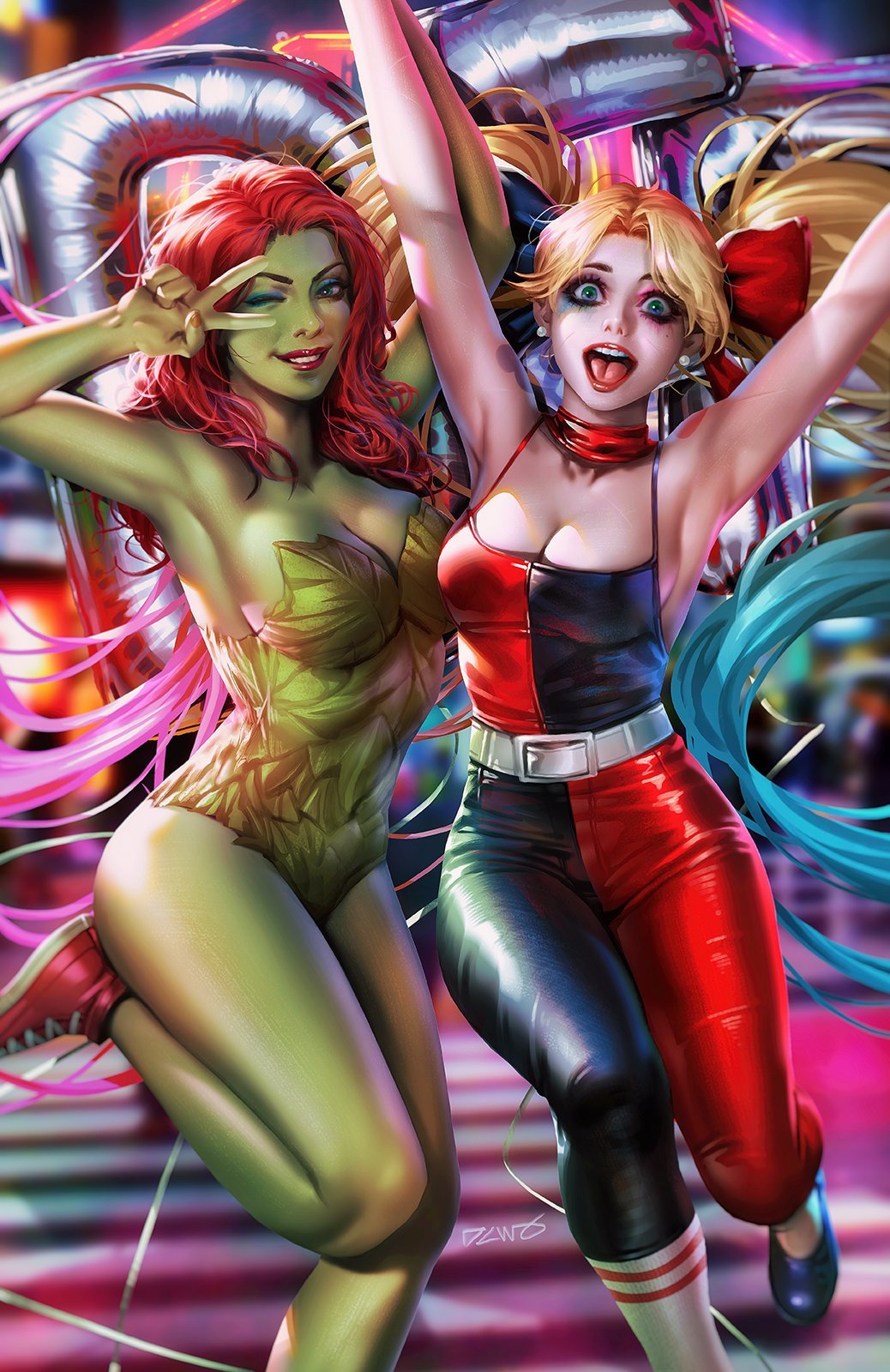 Harley Quinn in the works of various authors - Drawing, Dc comics, Harley quinn, Girls, Suicide Squad, Catwoman, Selina Kyle, Poison ivy, , Pamela Isley, Sam yang, Derrick Chew, Marmalademum, Artgerm, AyyaSAP, Art, Longpost