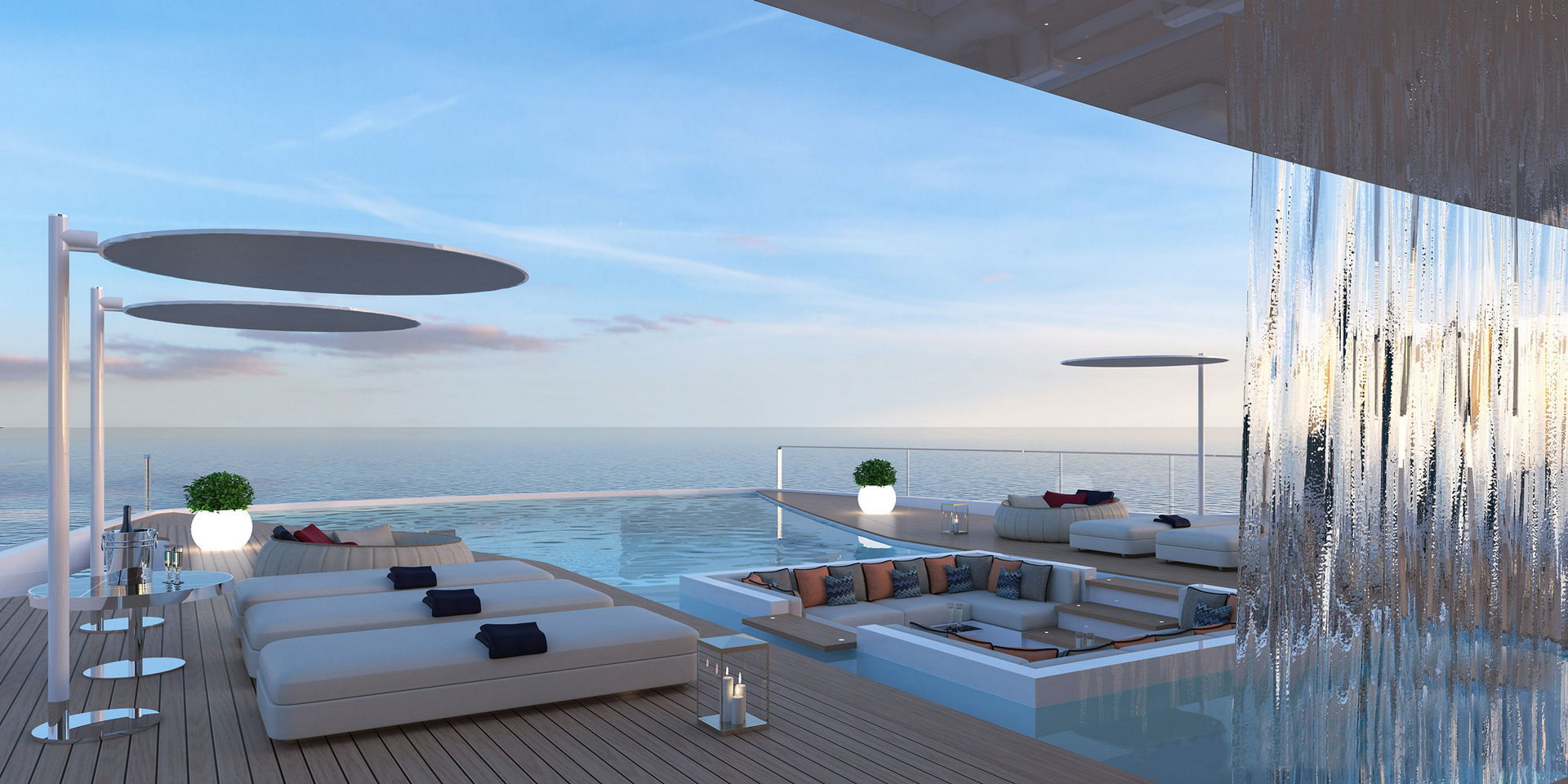 Superyacht design project Shaddai - Designers from God, Billiard table, Longpost, Yacht