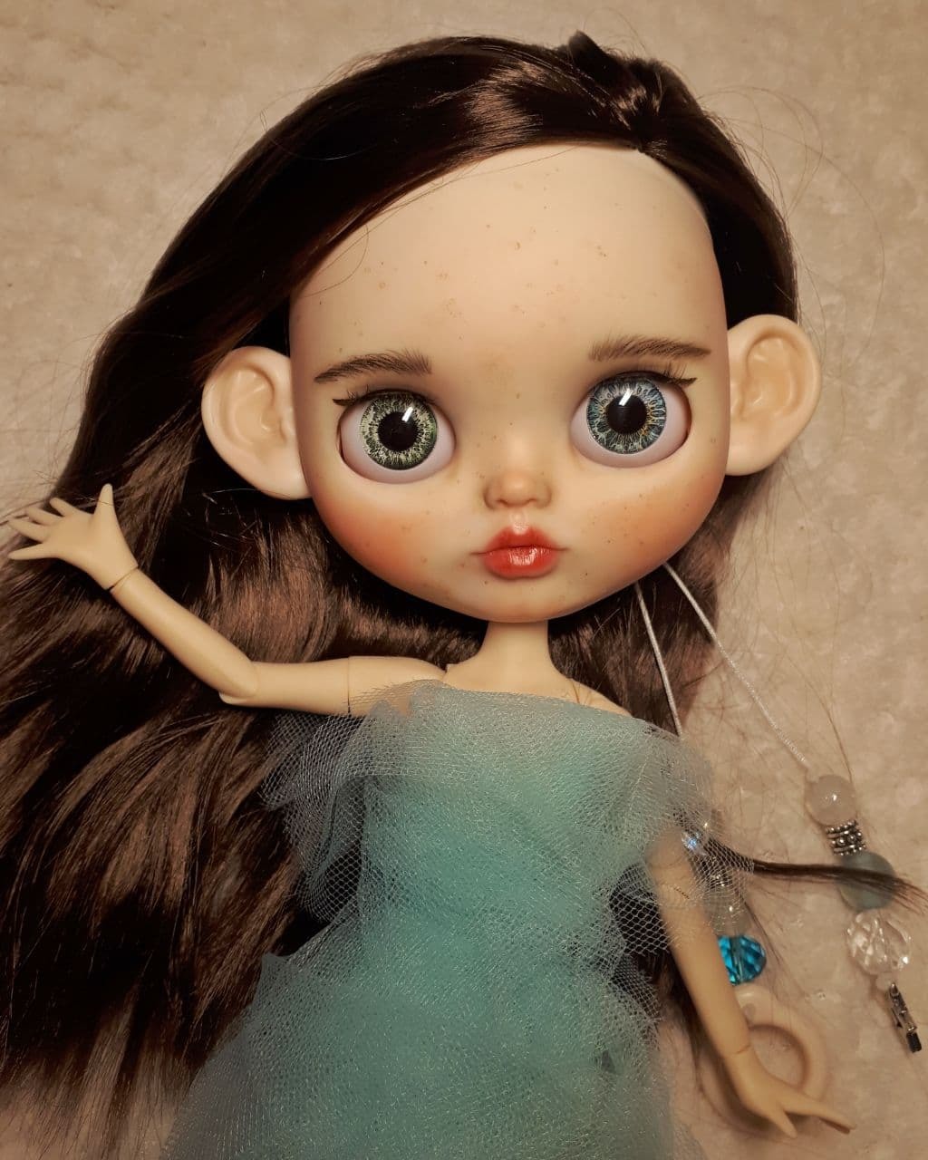 The return of the prodigal needlework)) - My, Blythe doll, Ooak, Longpost, Doll, Needlework without process