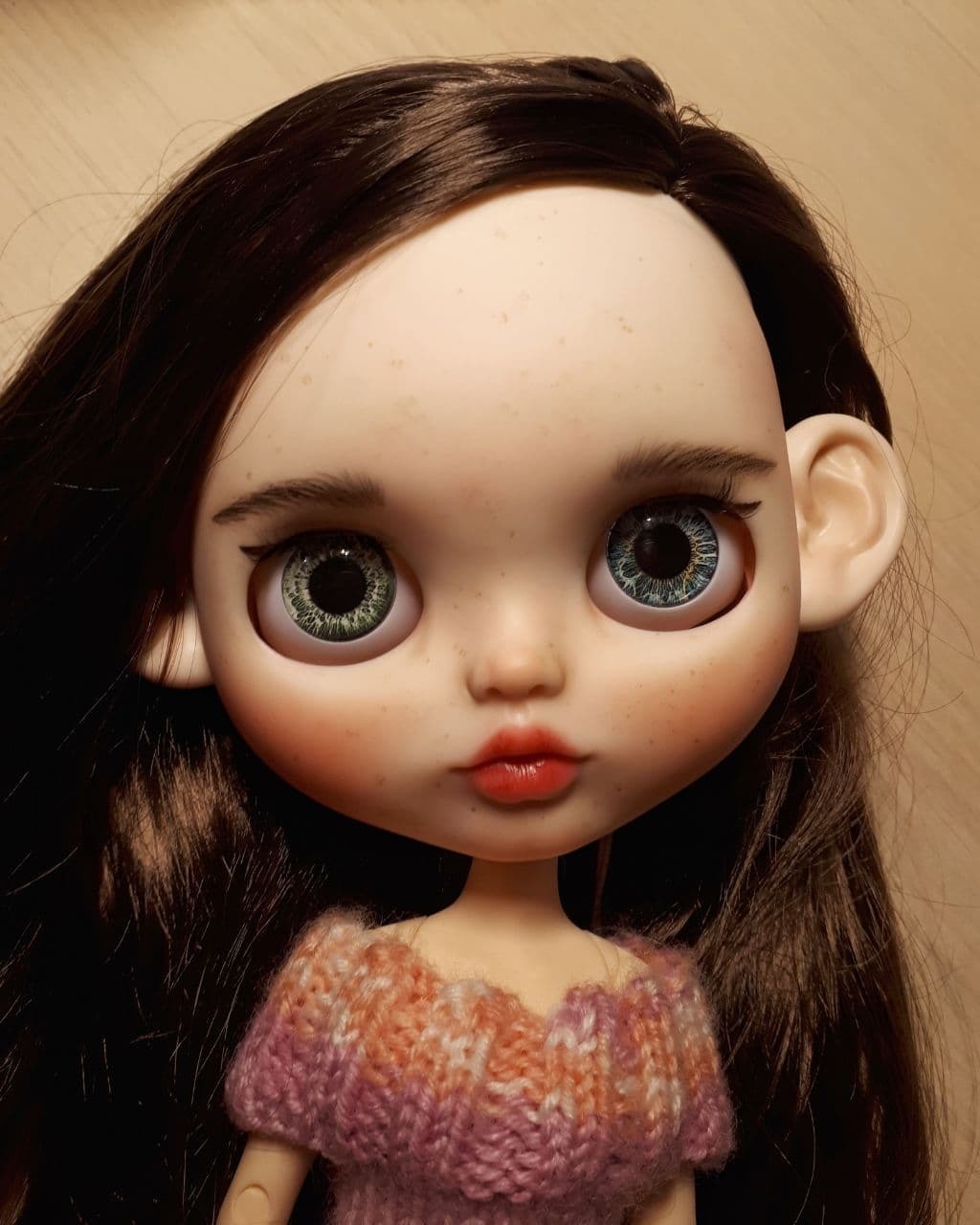 The return of the prodigal needlework)) - My, Blythe doll, Ooak, Longpost, Doll, Needlework without process