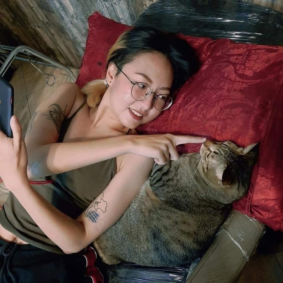 Tattoo artist and his assistants - cat, Tattoo artist, Longpost