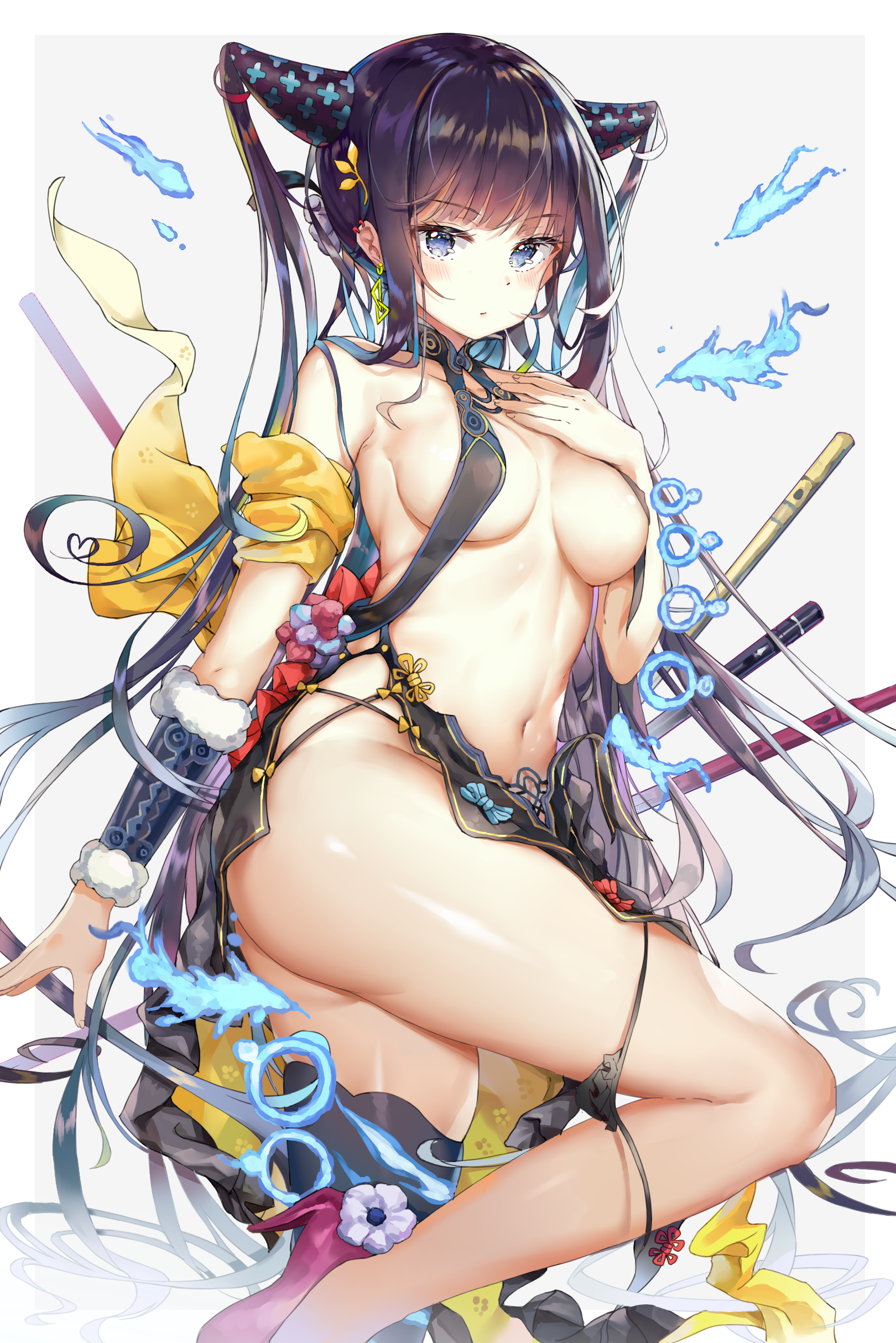 Yang Guifei - NSFW, Аниме, Anime Art, Yang Guifei, Fate Grand Order, Fate, Арт, Девушки, Сиськи, , Попа, Рисованная эротика