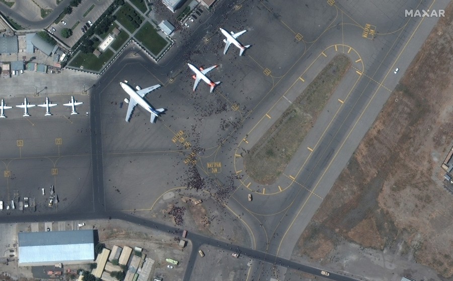 Kabul airport from space - The airport, Kabul, The photo, Afghanistan, Longpost