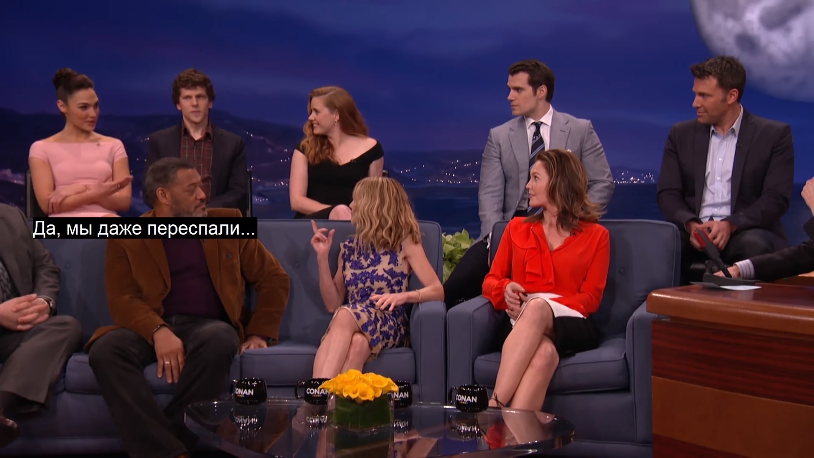 It turned out awkward - Gal Gadot, Amy Adams, Actors and actresses, Celebrities, Storyboard, English language, Interview, Conan Obrien, , Humor, From the network, Longpost