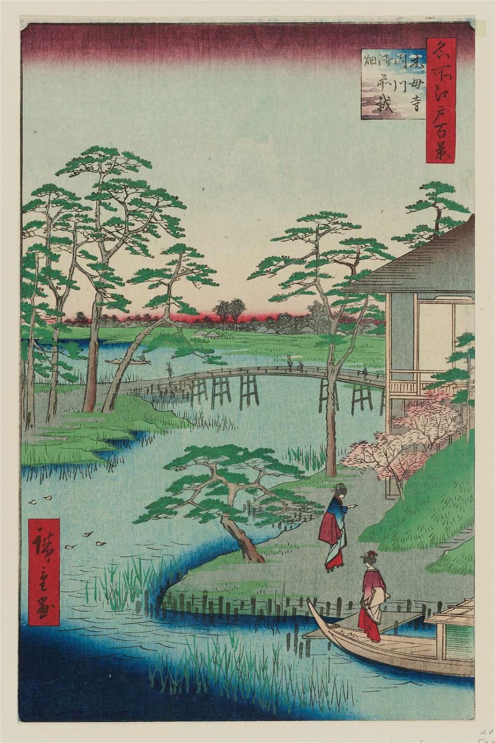 Hiroshige Tribute // Mokuboji Temple - My, Japan, Oil painting, Modern Art, Learning to draw, Longpost
