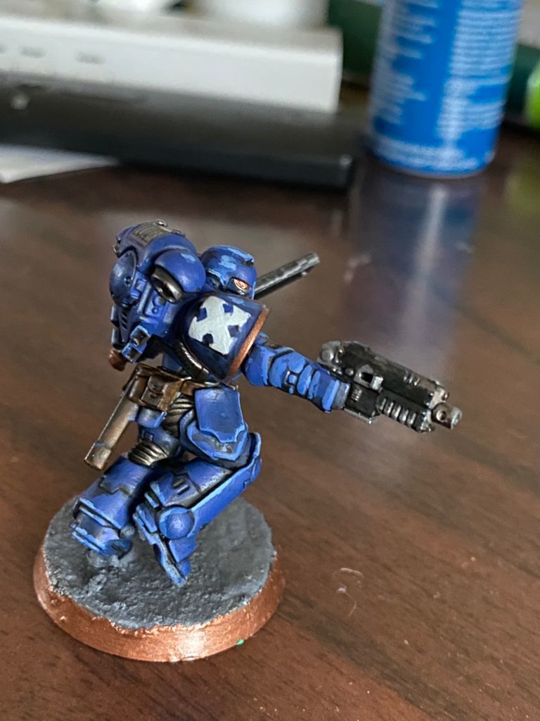 First color in life - My, Painting miniatures, Warhammer 40k, Longpost