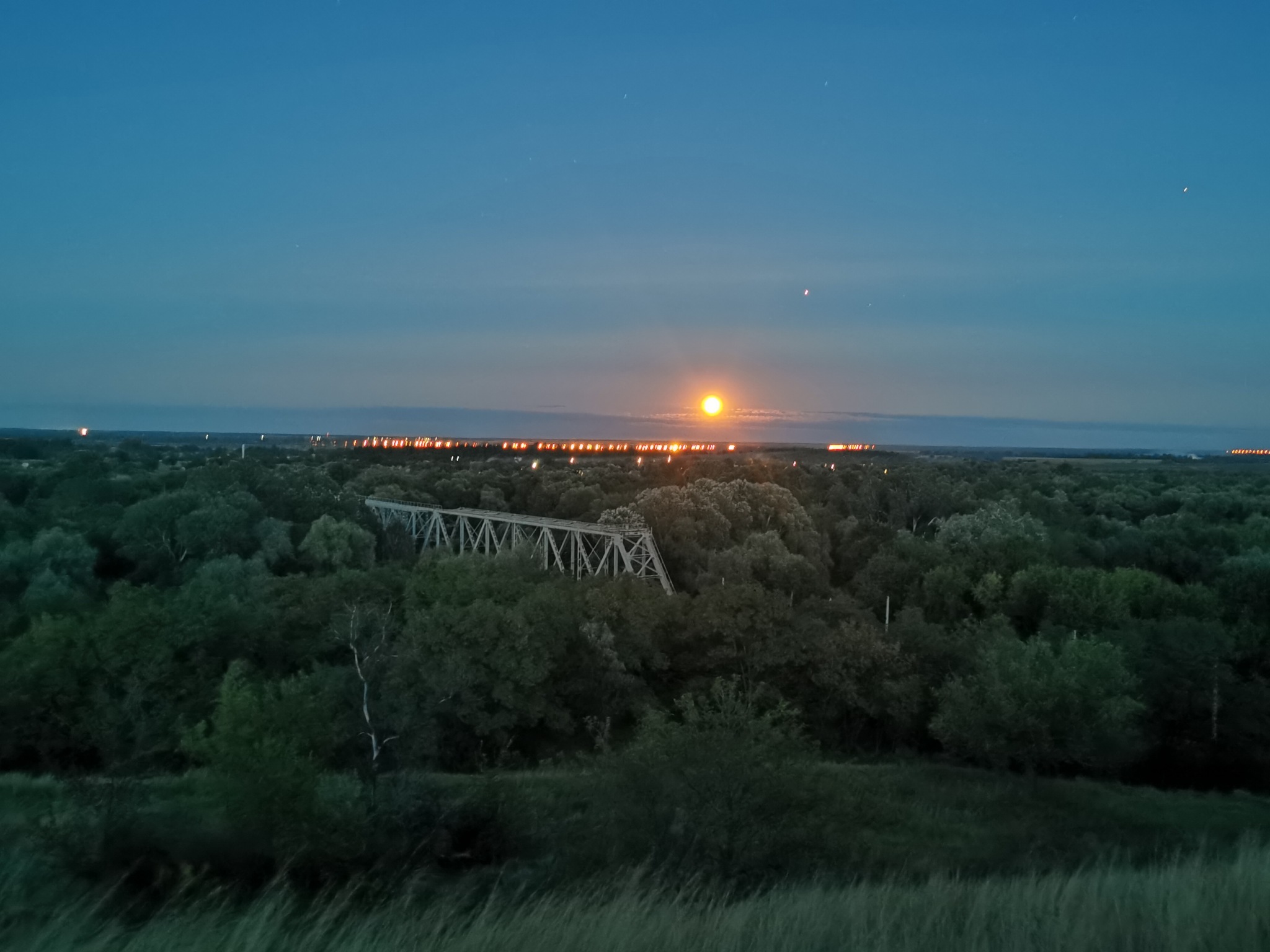 Moon rise - moon, Sunrise, The photo