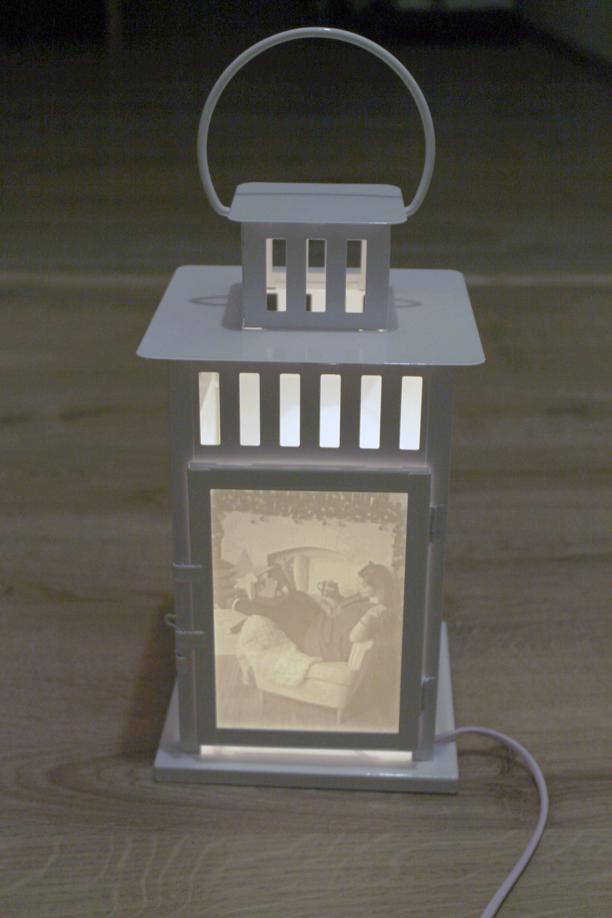 Lantern with lithophany - My, 3D печать, Presents, With your own hands, 3D printer, Lamp, Longpost