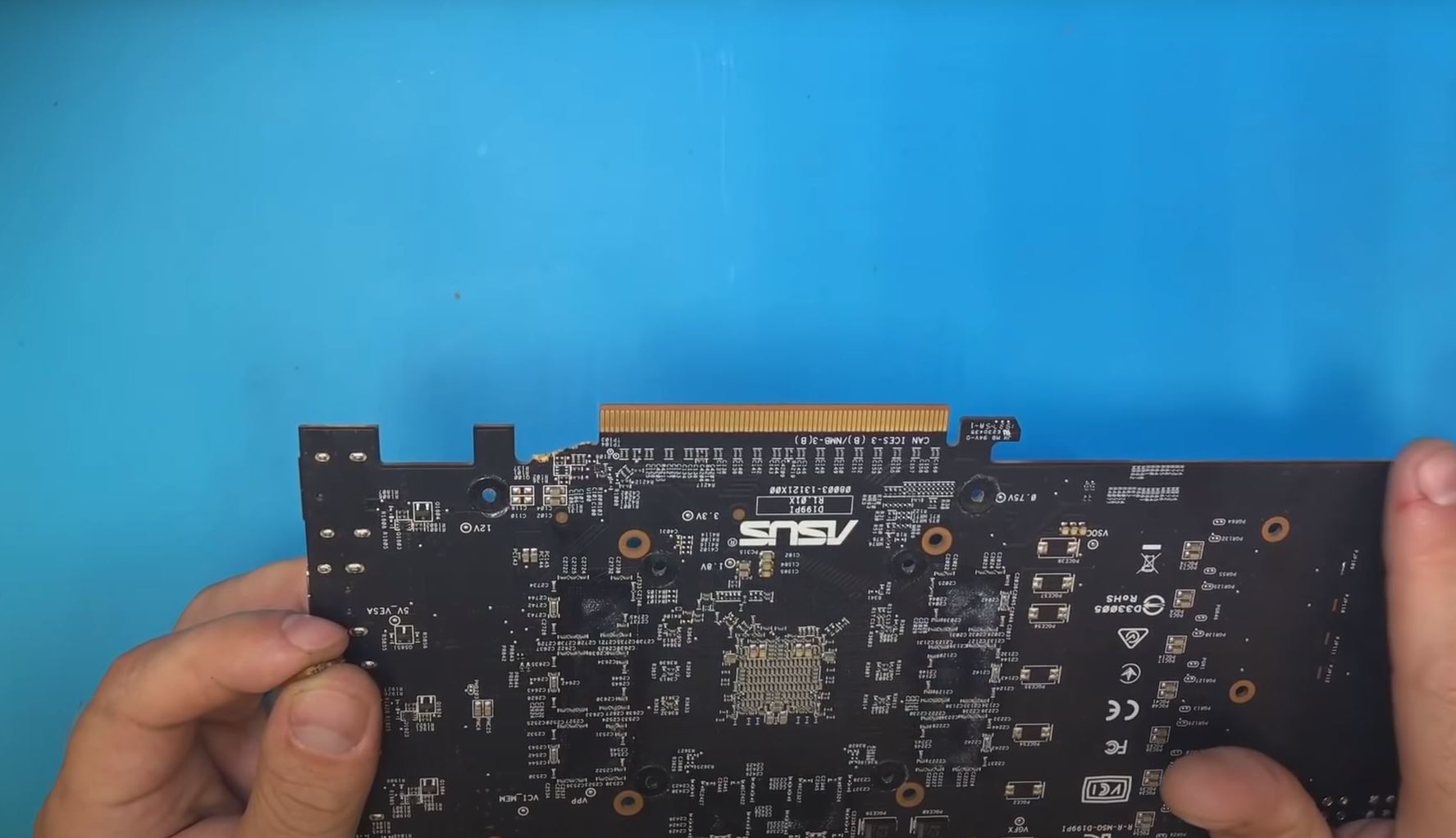 I revive the broken ASUS TUF RX5600xt on which the hood fell)))) - My, Repair of equipment, Hobby, Video card, Computer Repair, Video, Longpost