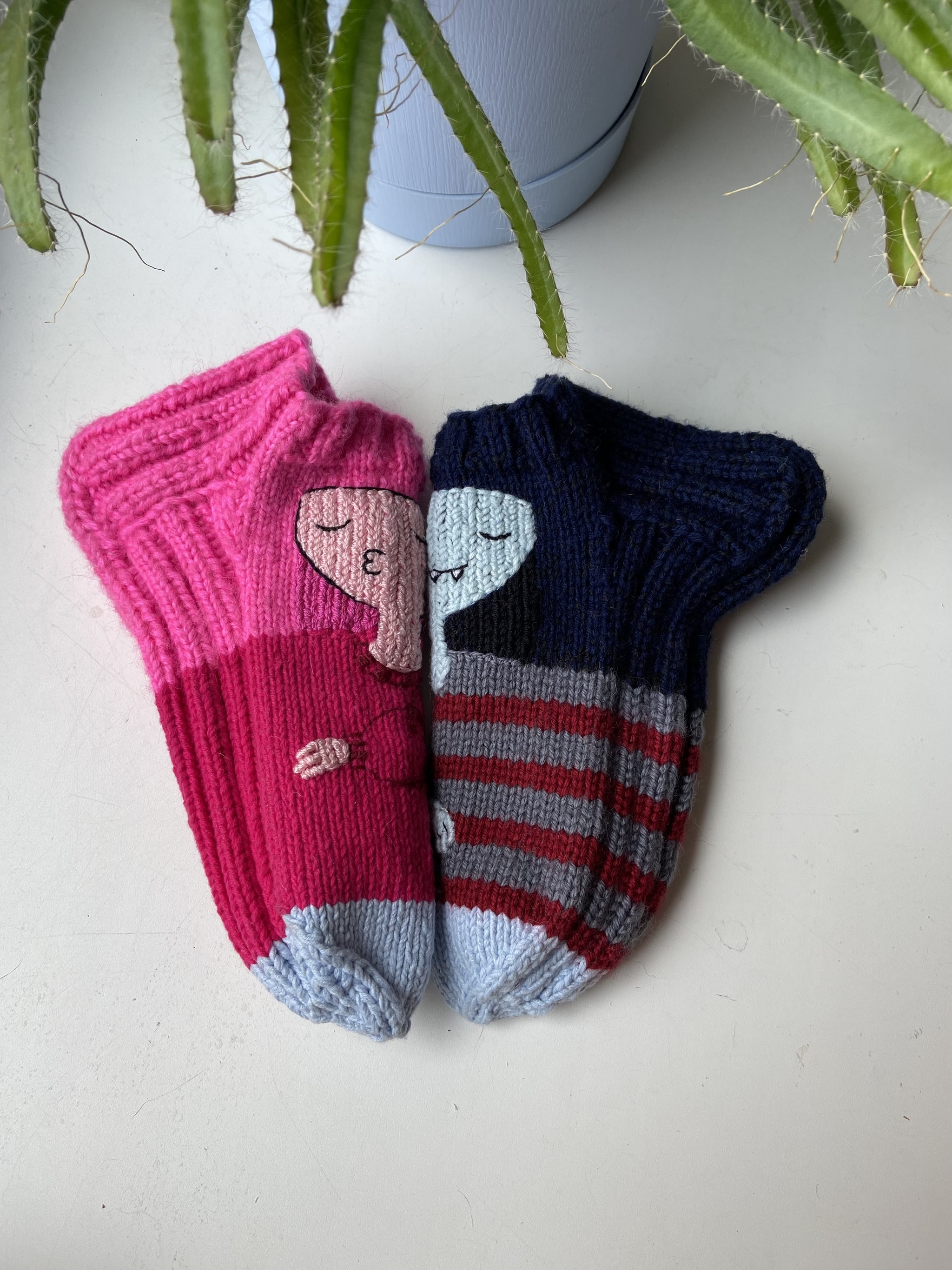 Bubblegum and Marceline - My, Knitting, Needlework without process, Knitting, Embroidery, Adventure Time, Marceline, Bubble gum, Love, Video, Longpost, Princess bubblegum