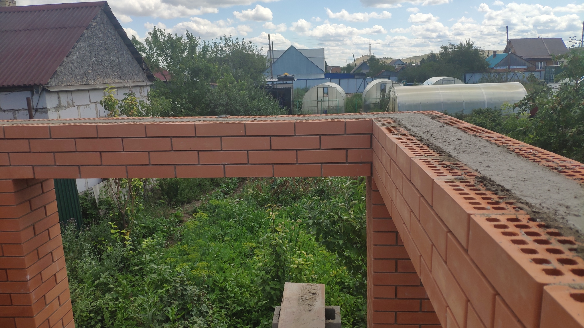 Barbecue area (Walls) - My, Tandoor, Brazier, Concrete, Foundation, Longpost