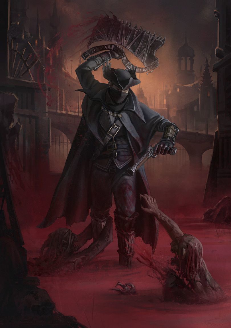 Bloodbourne Art's - Bloodborne, Hunter, , Bloodborne The Old Hunters, Crow, Art, Games, Longpost