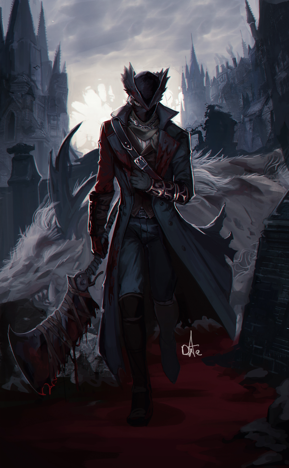 Bloodbourne Art's - Bloodborne, Hunter, , Bloodborne The Old Hunters, Crow, Art, Games, Longpost