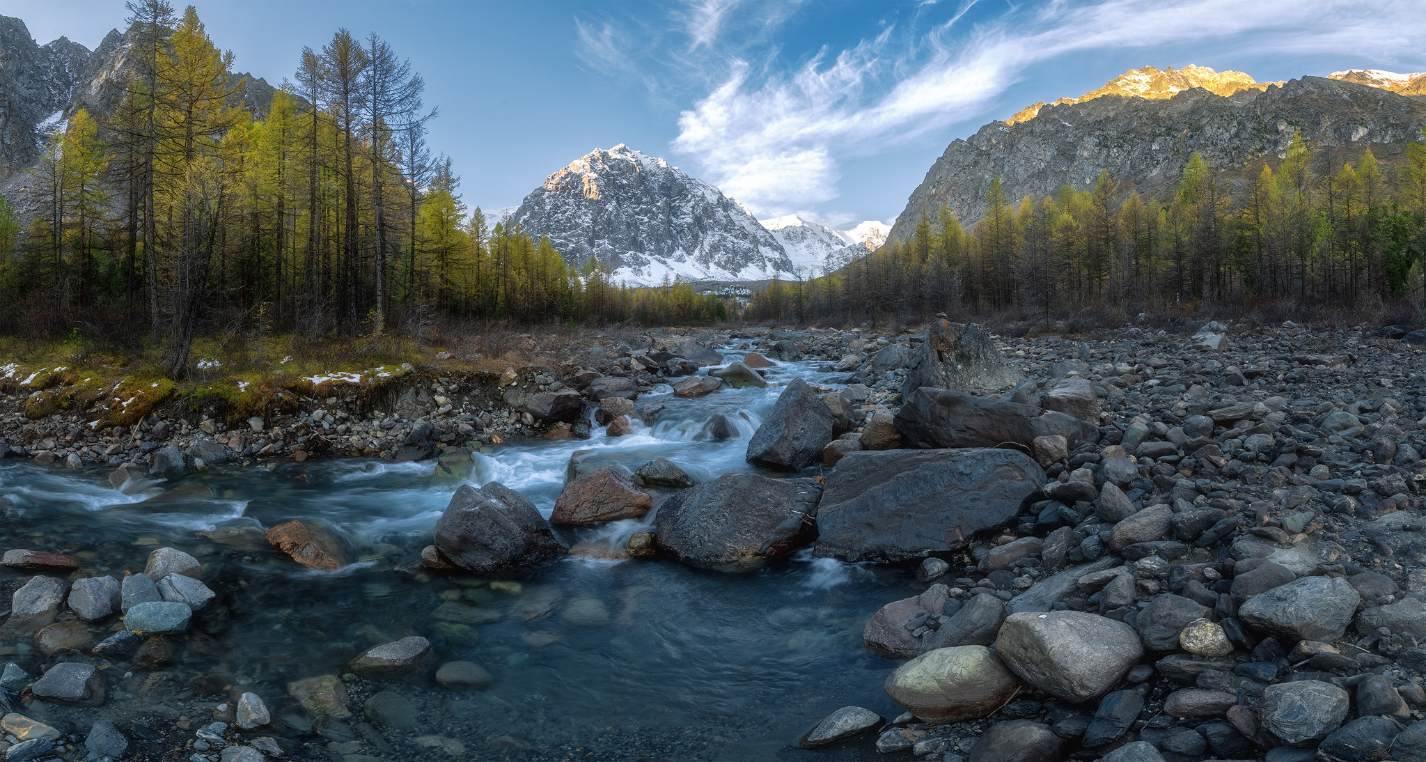 Morning in Aktru valley - My, Altai Republic, Nature, beauty of nature, The nature of Russia, The mountains, The photo, Landscape, Tourism, , Travels, Aktru