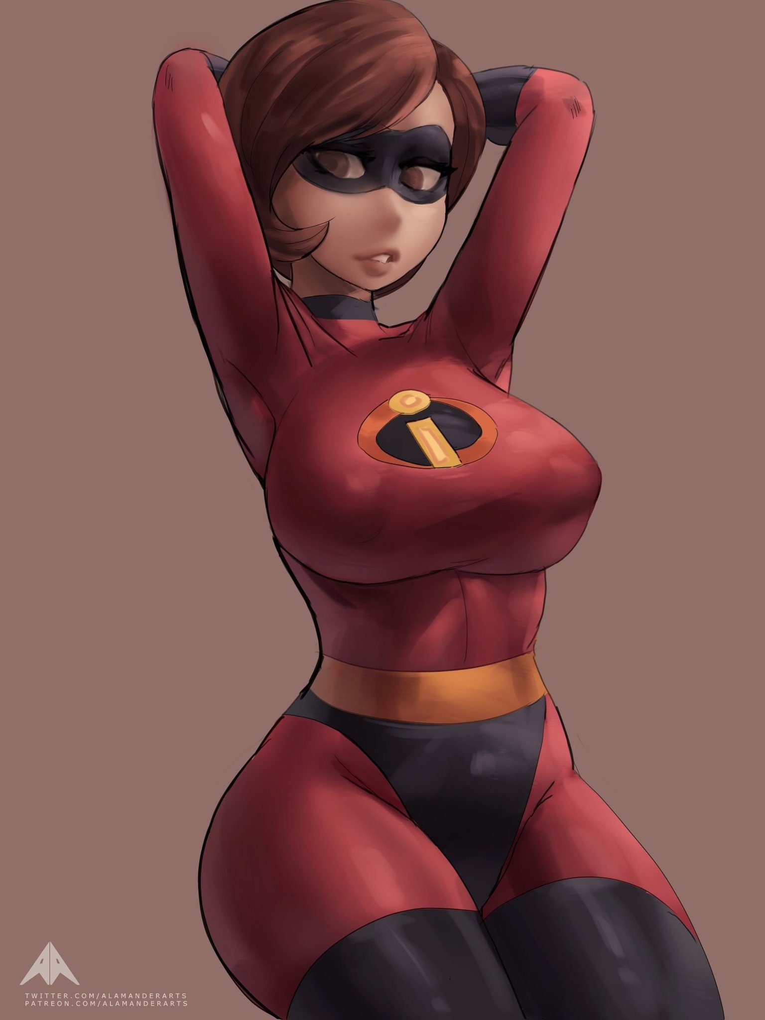 Helen Parr - NSFW, The Incredibles, Incredibles 2, Hand-drawn erotica, Longpost