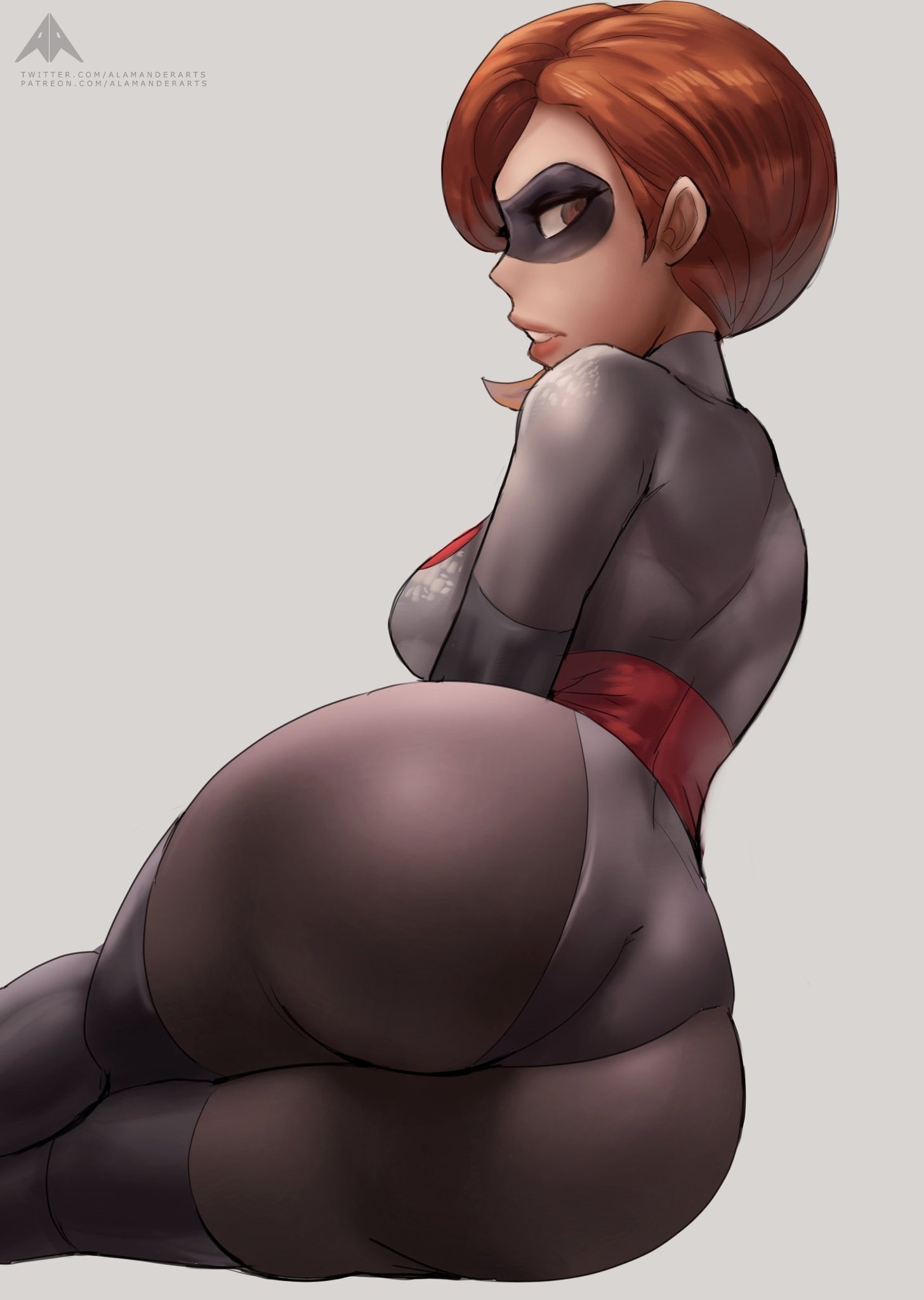 Helen Parr - NSFW, The Incredibles, Incredibles 2, Hand-drawn erotica, Longpost