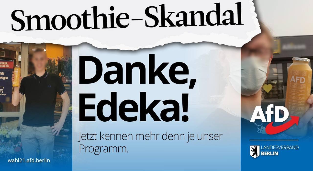 Politically motivated juice scandal in Germany - Germany, Scandals, intrigues, investigations, Elections, Smoothie, Alternative for Germany, Longpost, Politics