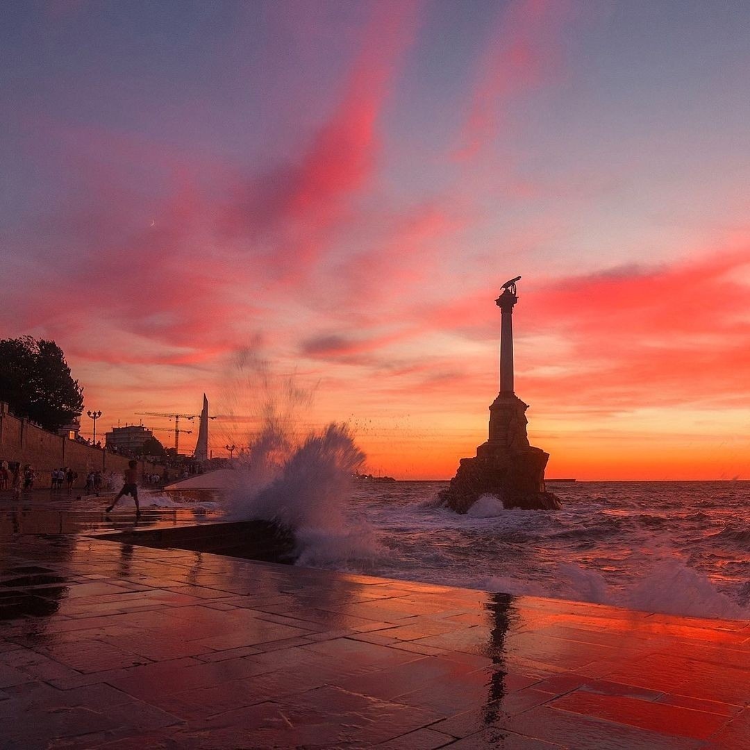 Севастополь - Севастополь, Крым, Море, Город, Закат, Черное море, Фотография