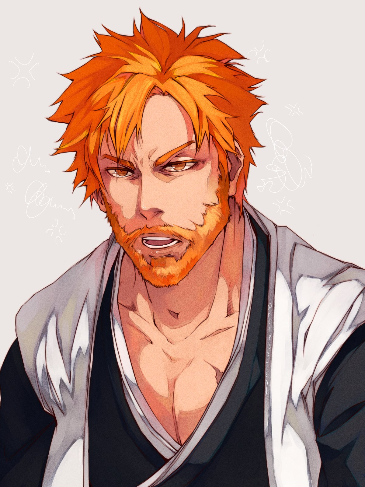 Captain Ichigo Kurosaki - Anime, Anime art, Bleach, , Kurosaki Ichigo