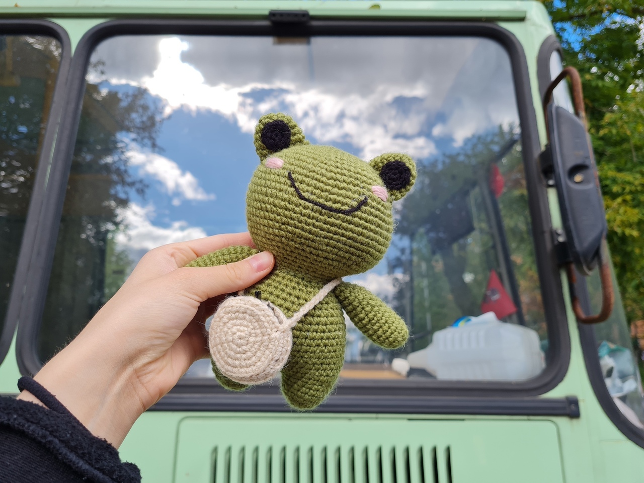 Favorite Frog) - My, With your own hands, Needlework without process, Knitting, Crochet, Knitted toys, Amigurumi, Frogs, Love, , Creation, Needlework, Description, Longpost