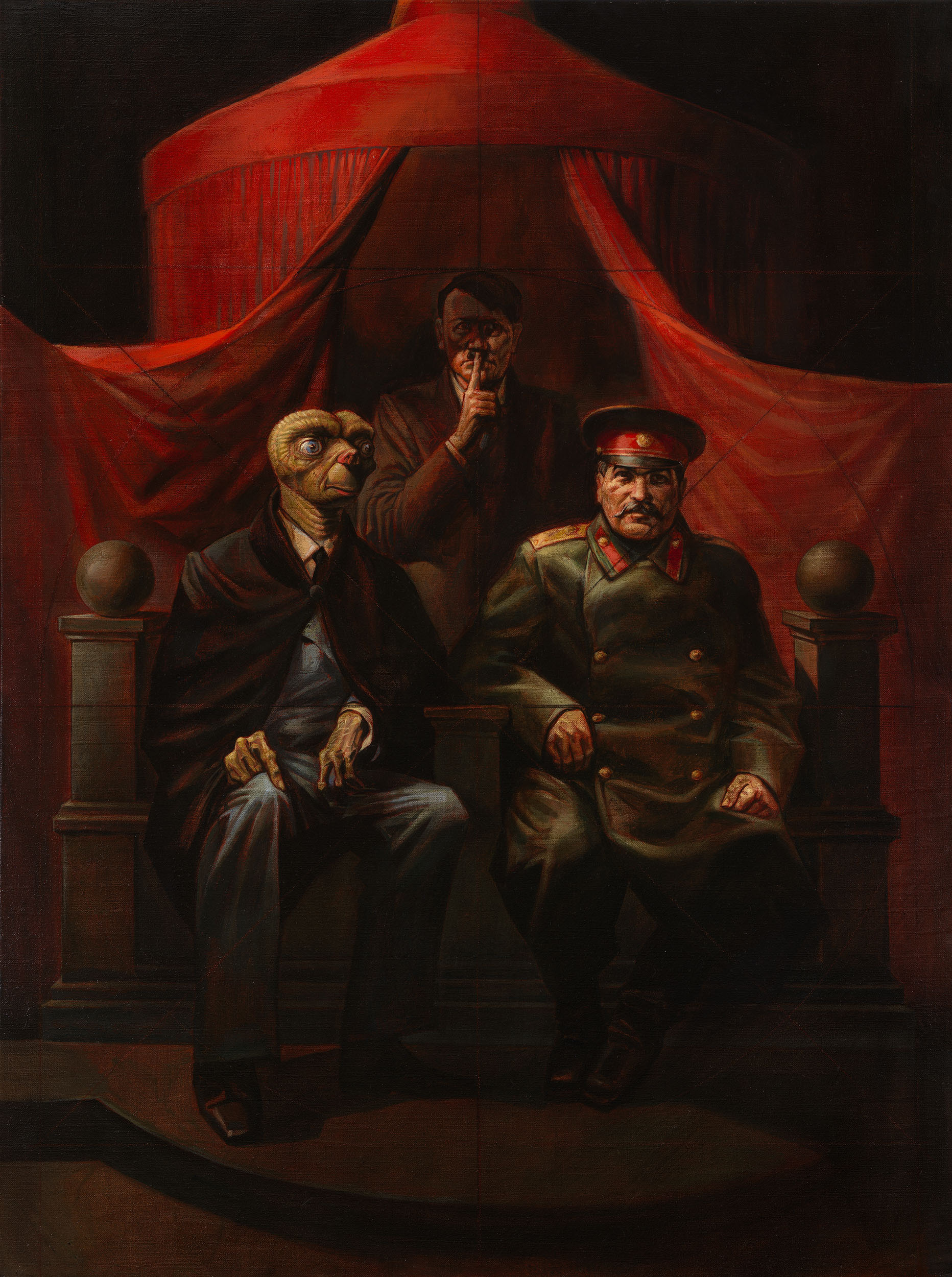 Yalta conference (1982). The work of artists Komar and Melamid - Sots Art, Modern Art