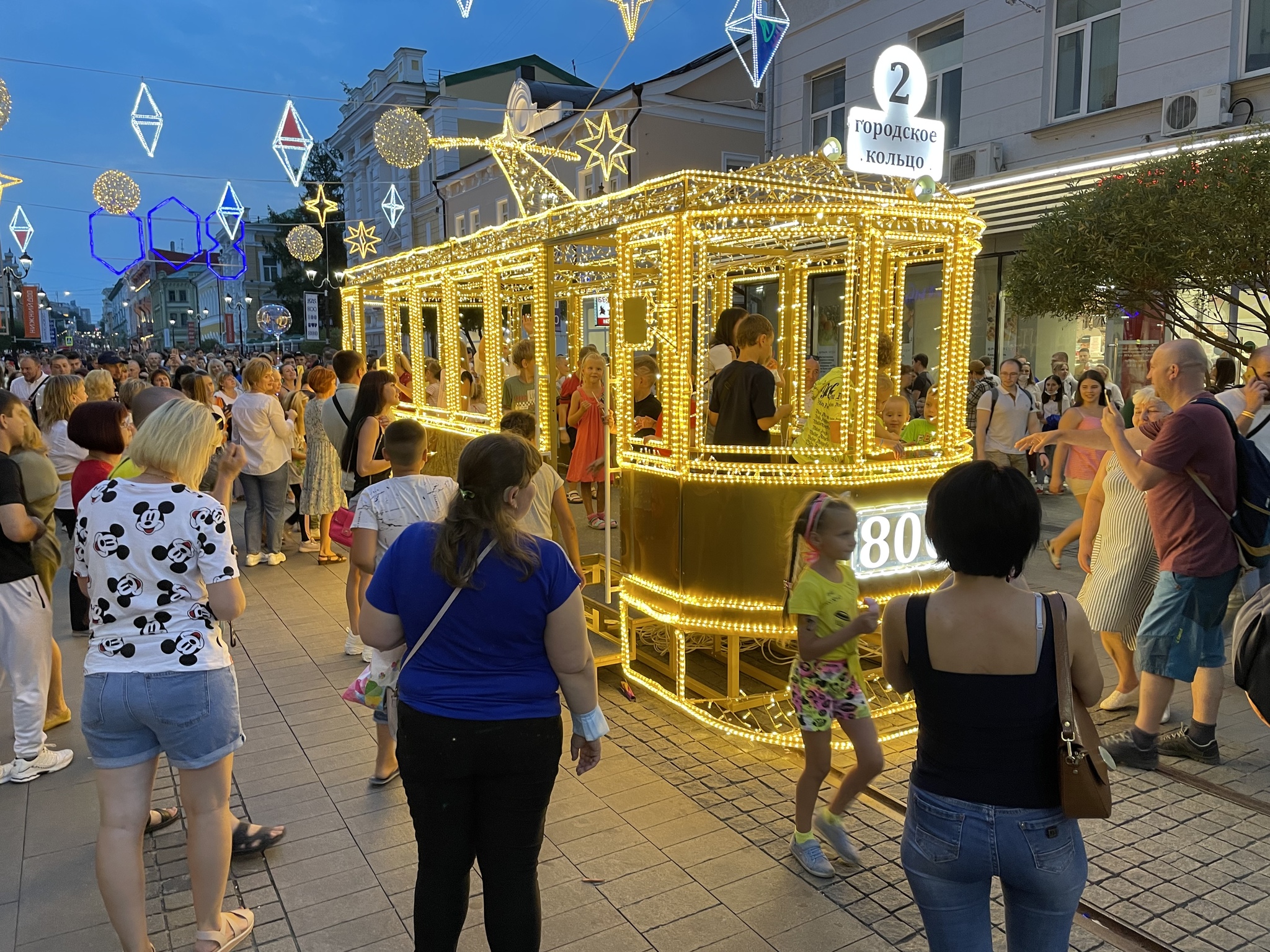 Tram) Nizhny Novgorod 800 years) - My, Nizhny Novgorod, Day of the city, Tram