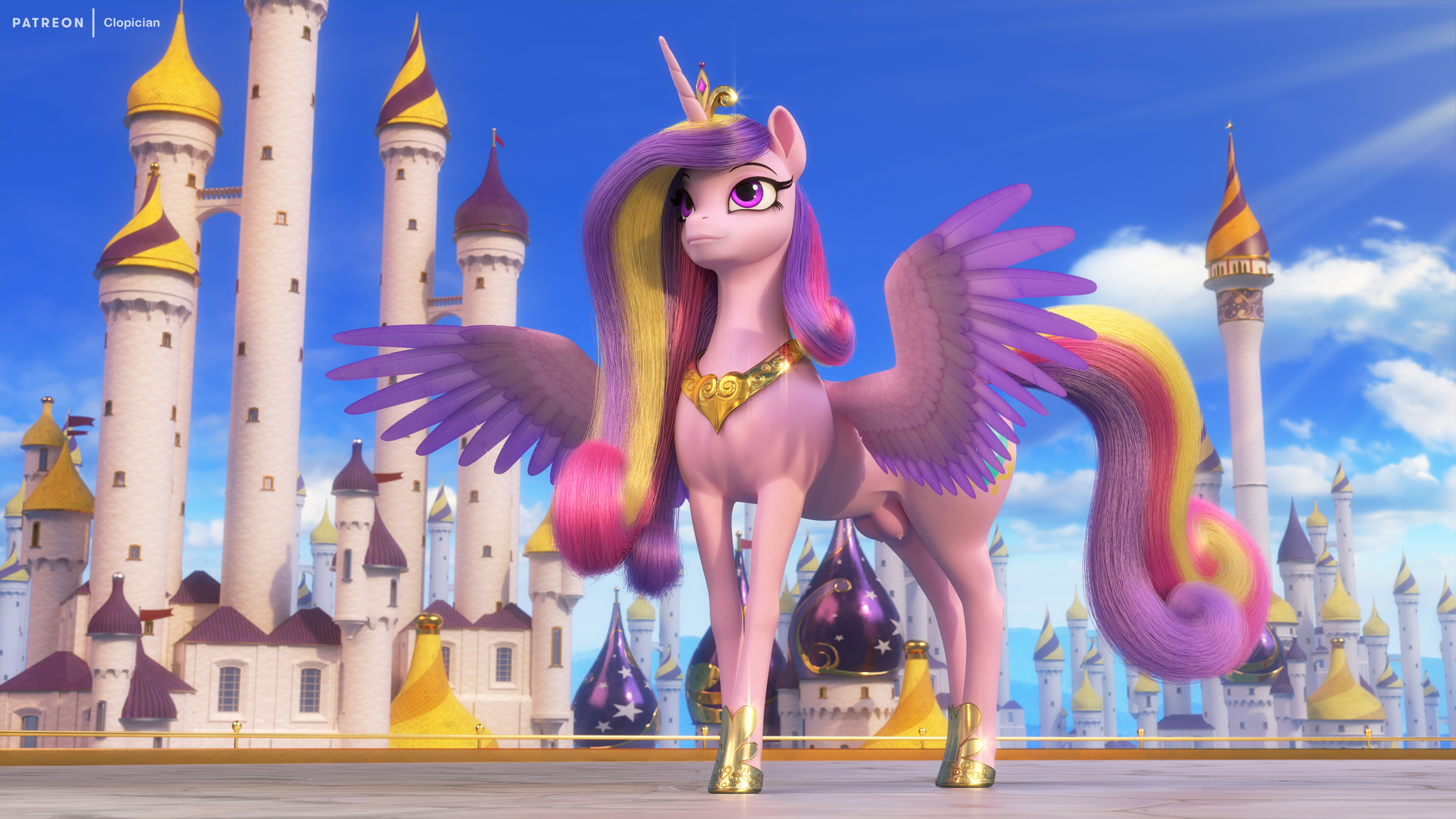 Playful princess - NSFW, My little pony, Princess cadance, MLP Explicit, MLP Udder, MLP anatomically correct, Clopician, GIF, Longpost