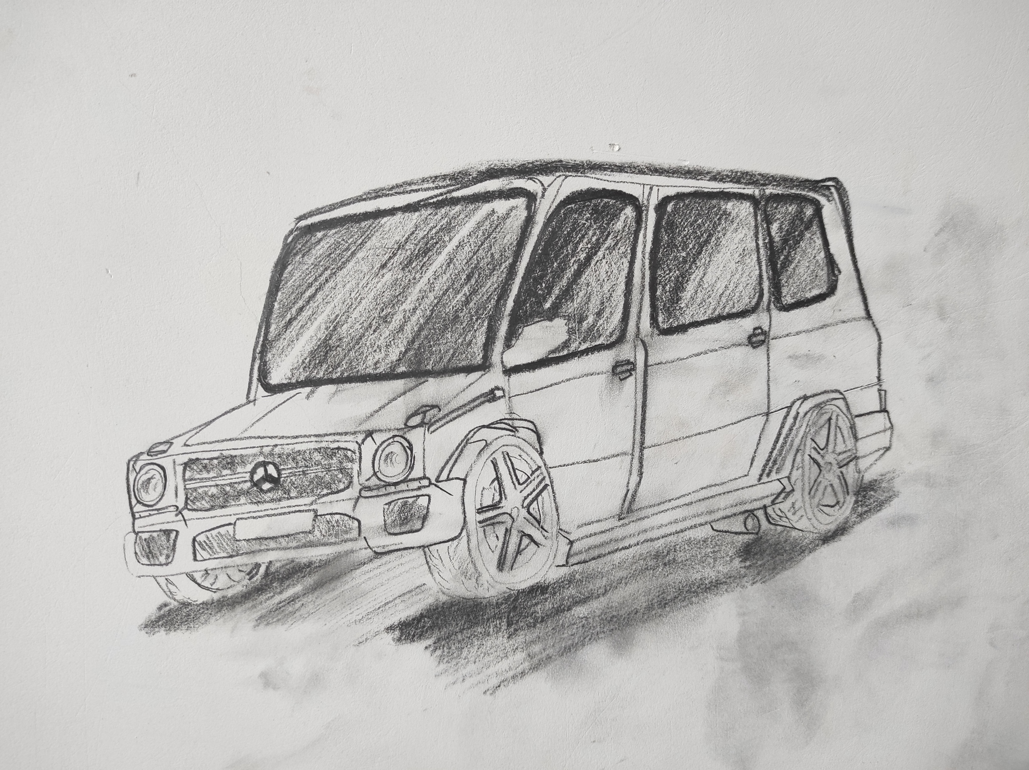 Drawing - Auto, Mercedes, Repair