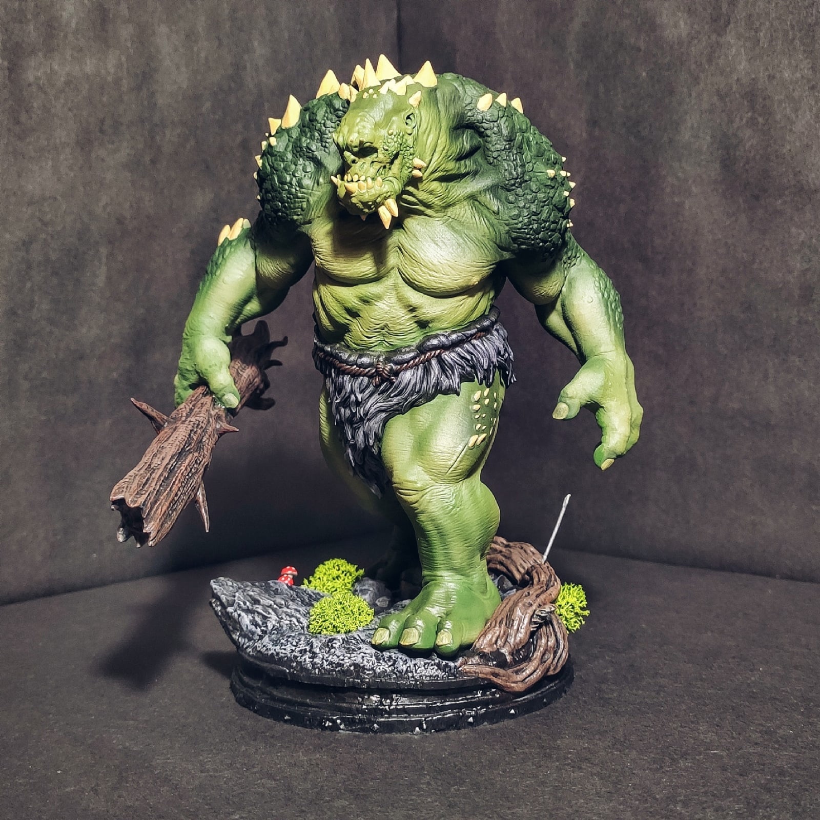 Troll finale! - My, 3D modeling, Collecting, Painting miniatures, Figurines, 3D печать, Paint, 3D printer, Airbrushing, Longpost