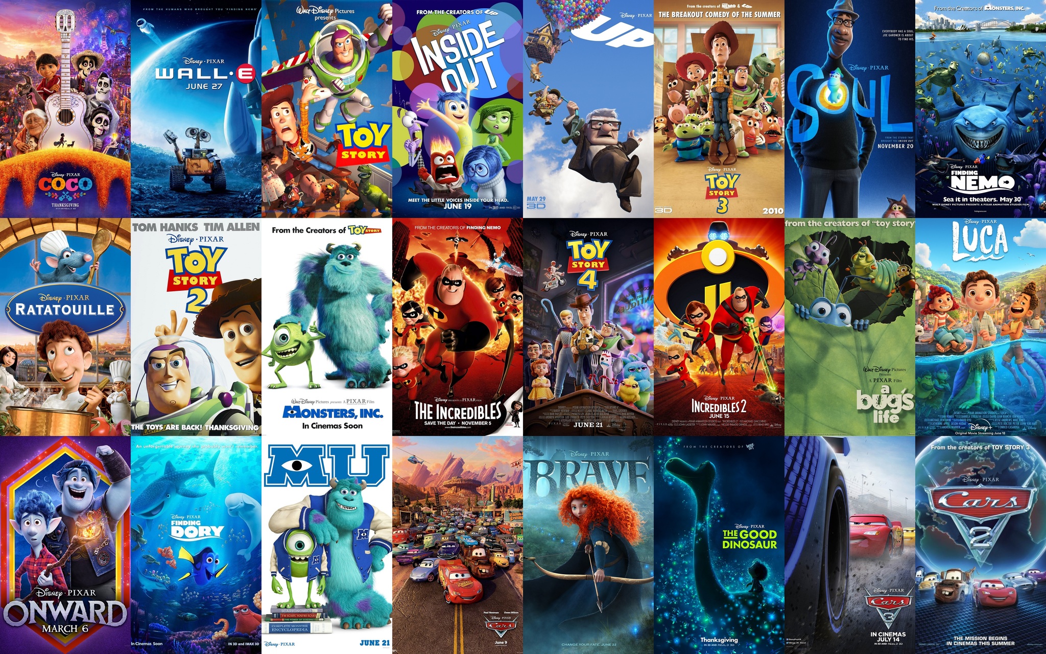 Мультфильмы студии Pixar | Пикабу