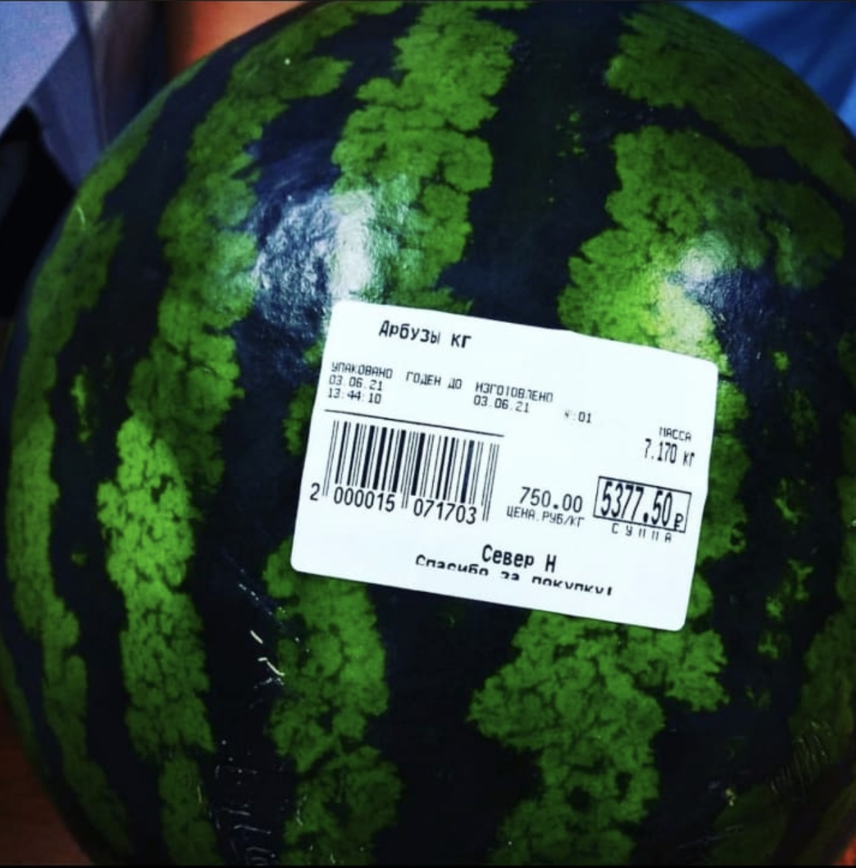 Maybe a watermelon? - My, Bilibino, North, High prices, Watermelon, Chukotka