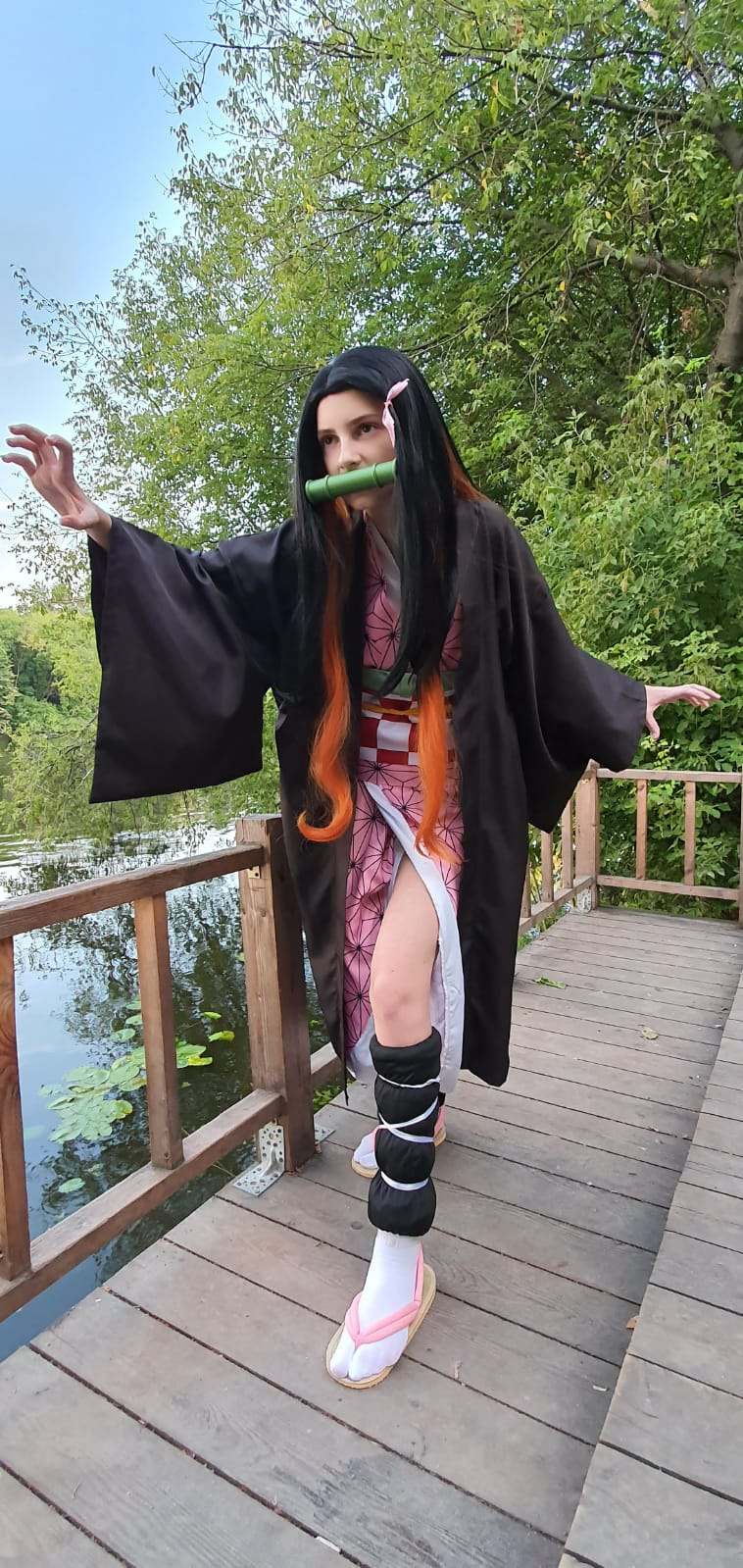 My cosplay on Nezuko Kamado. - My, Cosplay, Nezuko Kamado, Anime, Longpost