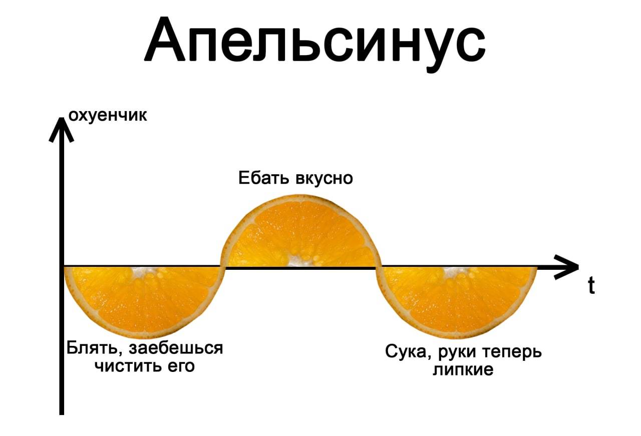 orange - sinusoid, Mat, Humor, Orange