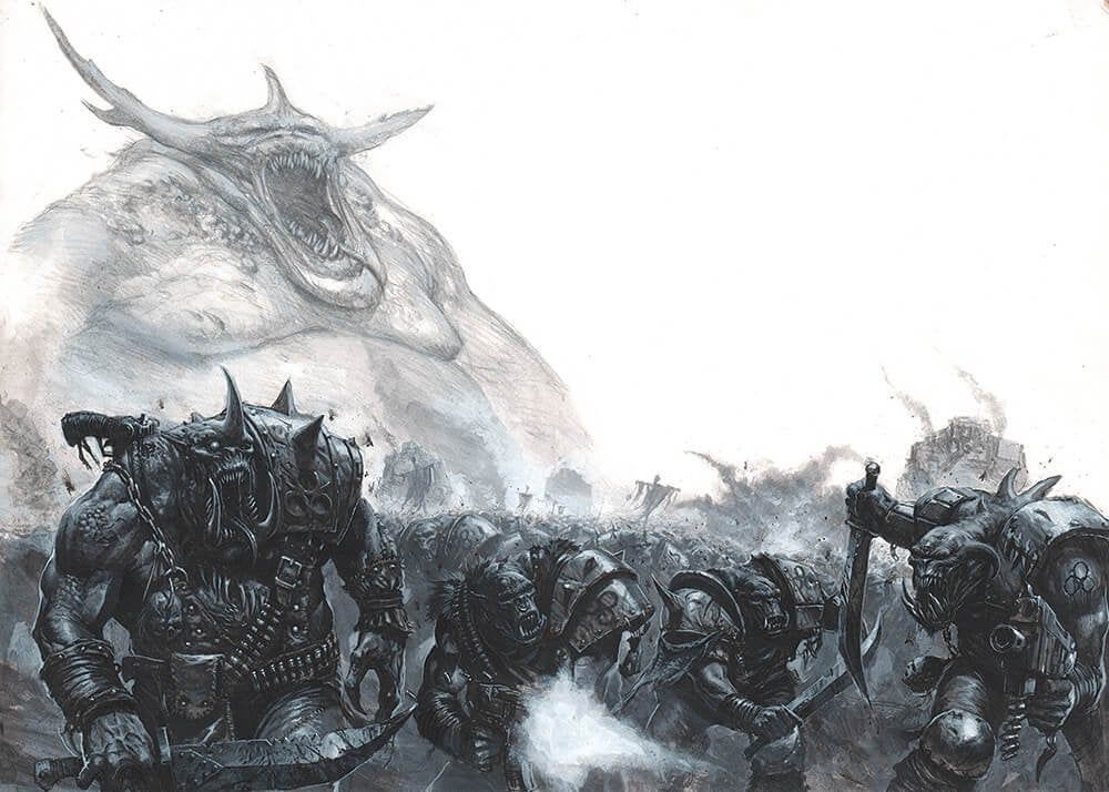 Orcs of Chaos - Warhammer, Warhammer 40k, Old warhammer, Orcs, Chaos, Chaos, Longpost, Wh back