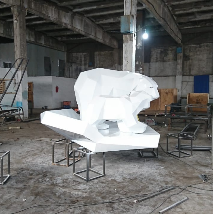 Sending polar bears. - My, Polar bear, Welding, Handmade, Art, Papercraft, Needlework without process
