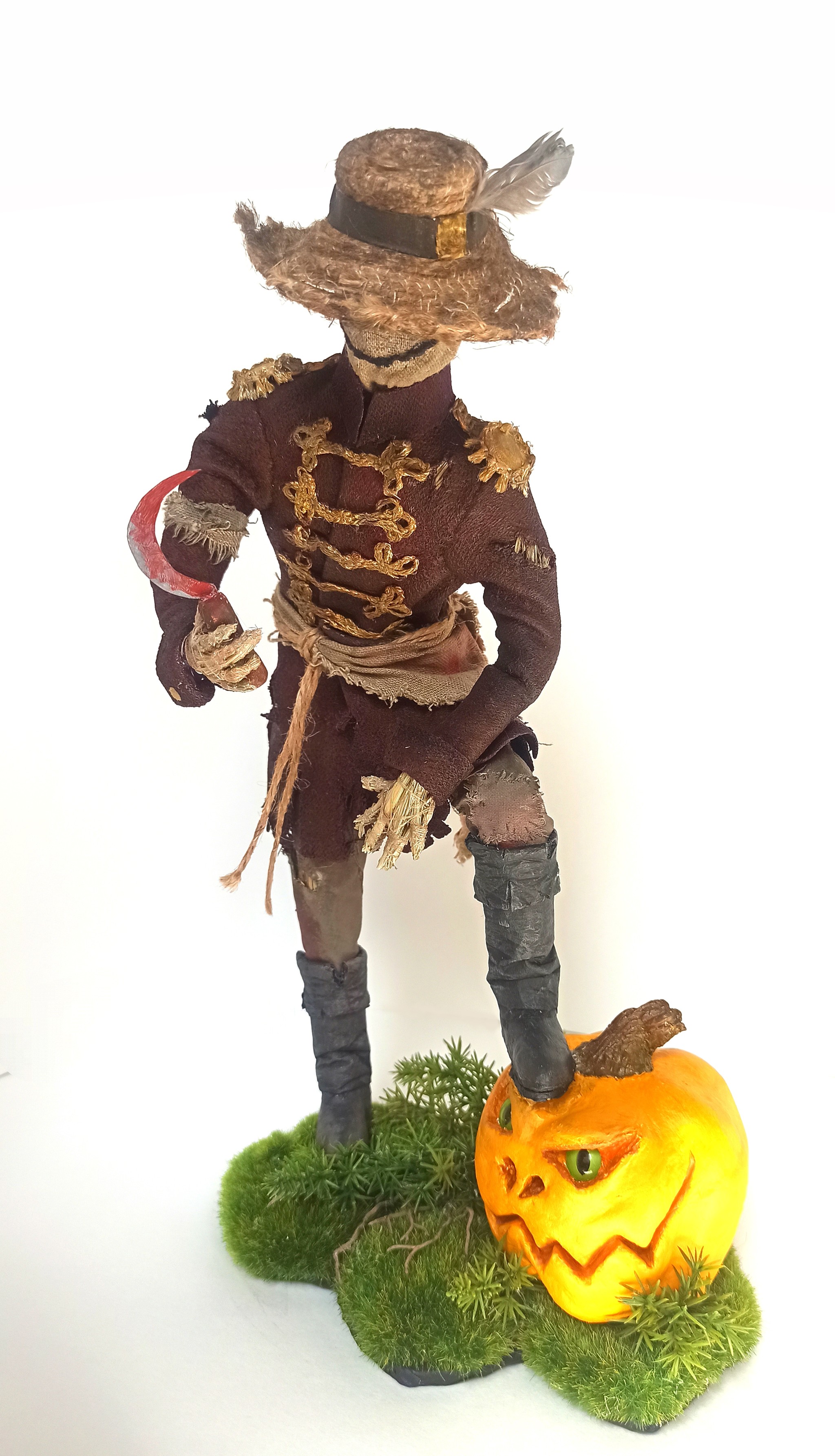 First post. Scarecrow with a pumpkin based on A. Pekhov Guardian - My, Fan art, Alexey Pekhov, Scarecrow, Guardian, Pumpkin, Longpost