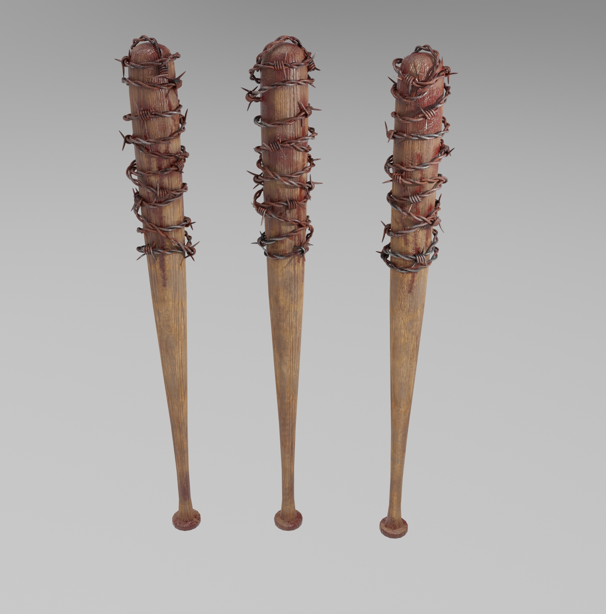 Bat Lucille - My, the walking Dead, Lucille, Negan, Zombie, 3D modeling, Blender, Substance painter, Longpost